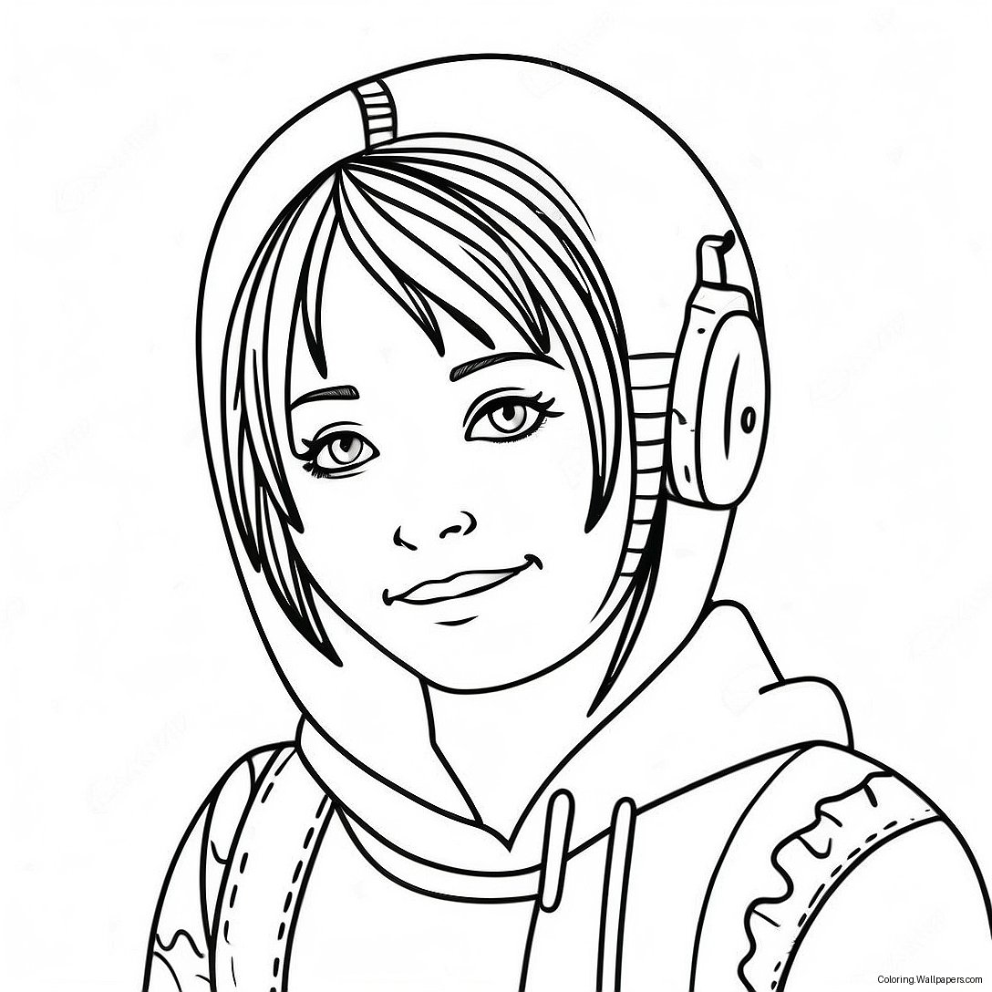 Emo Coloring Page 2414