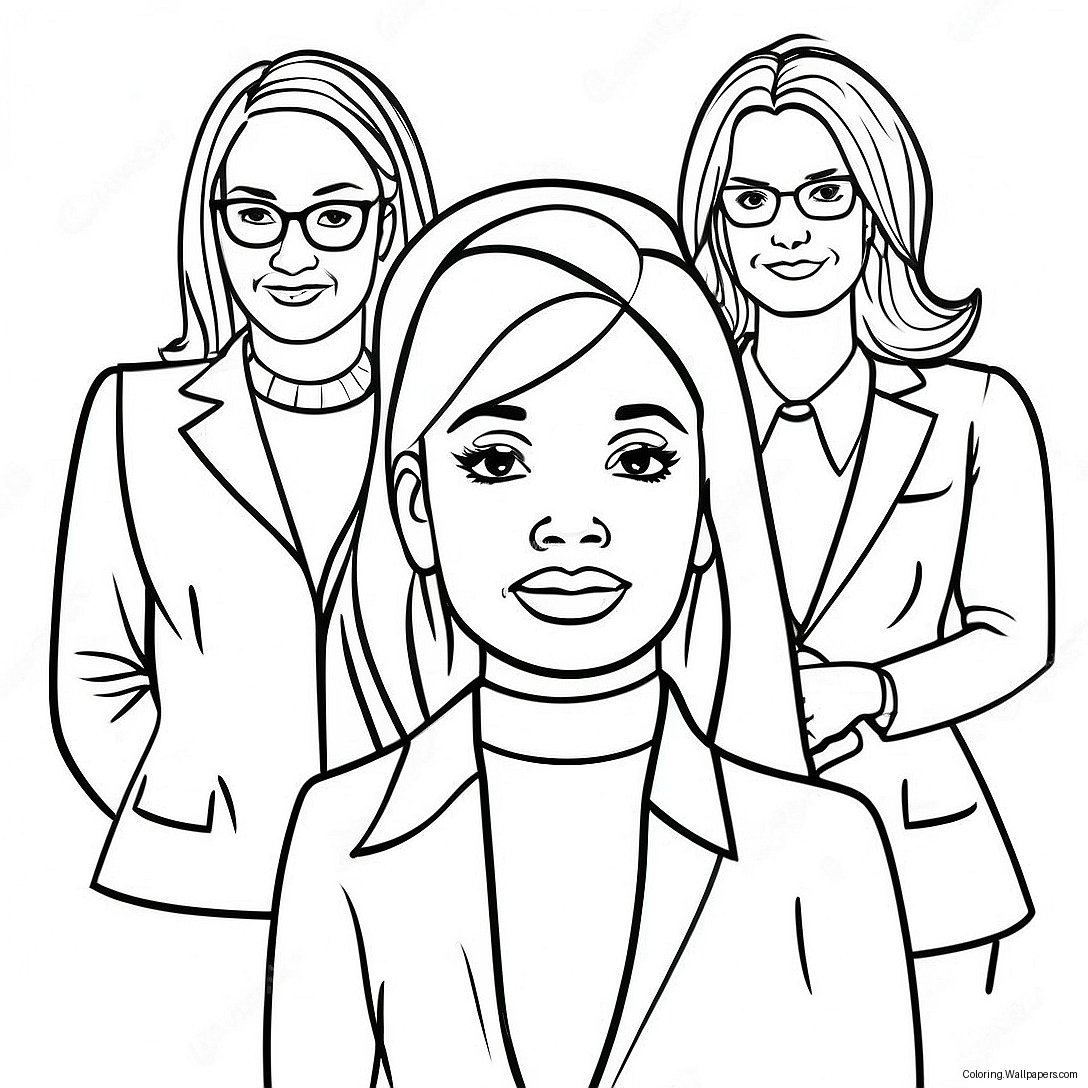 Empowering Women Leaders Coloring Page 3510