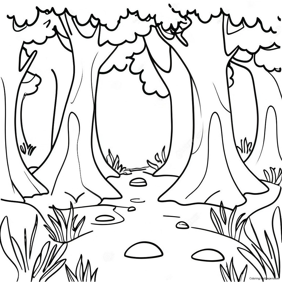 Enchanted Forest Coloring Page 34500