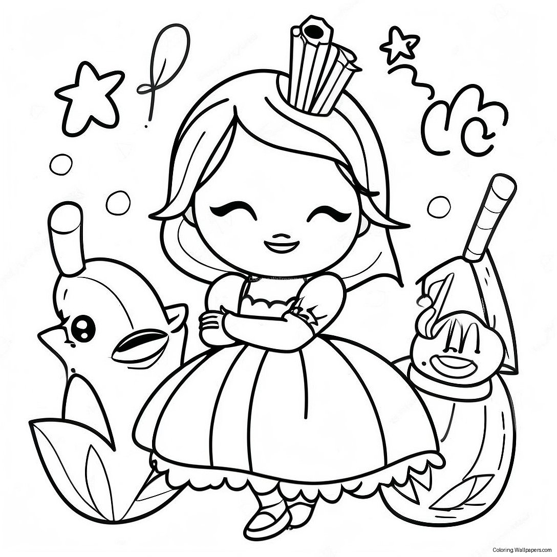 Enchanting Characters Coloring Page 44332