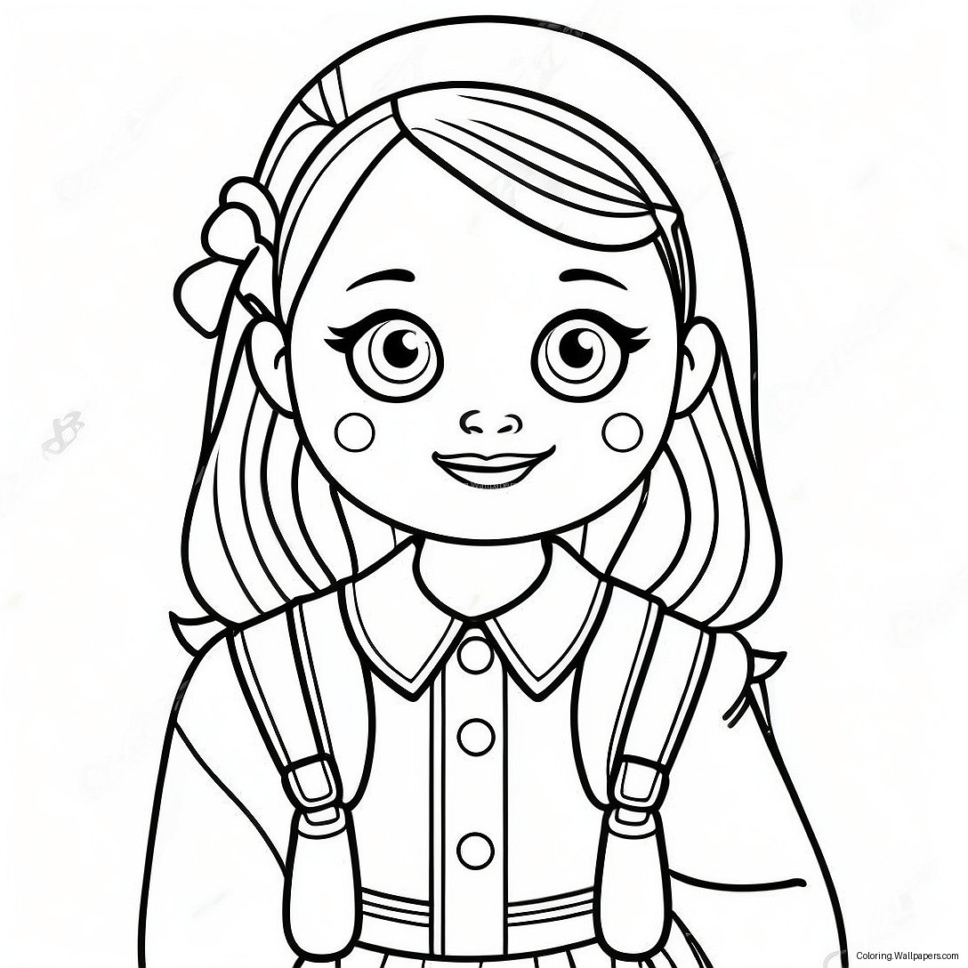 Enid's Colorful Outfit Coloring Page 51990