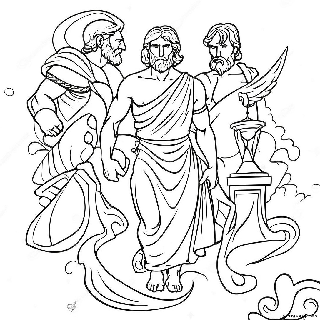 Epic Greek Gods Coloring Page 45169