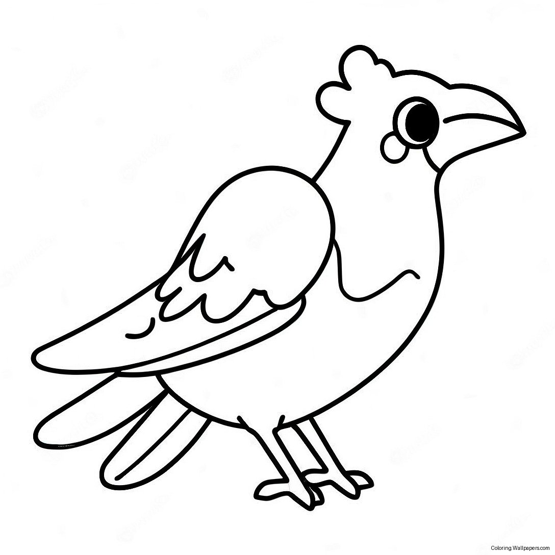 Epic Raven Fortnite Battle Coloring Page 47102