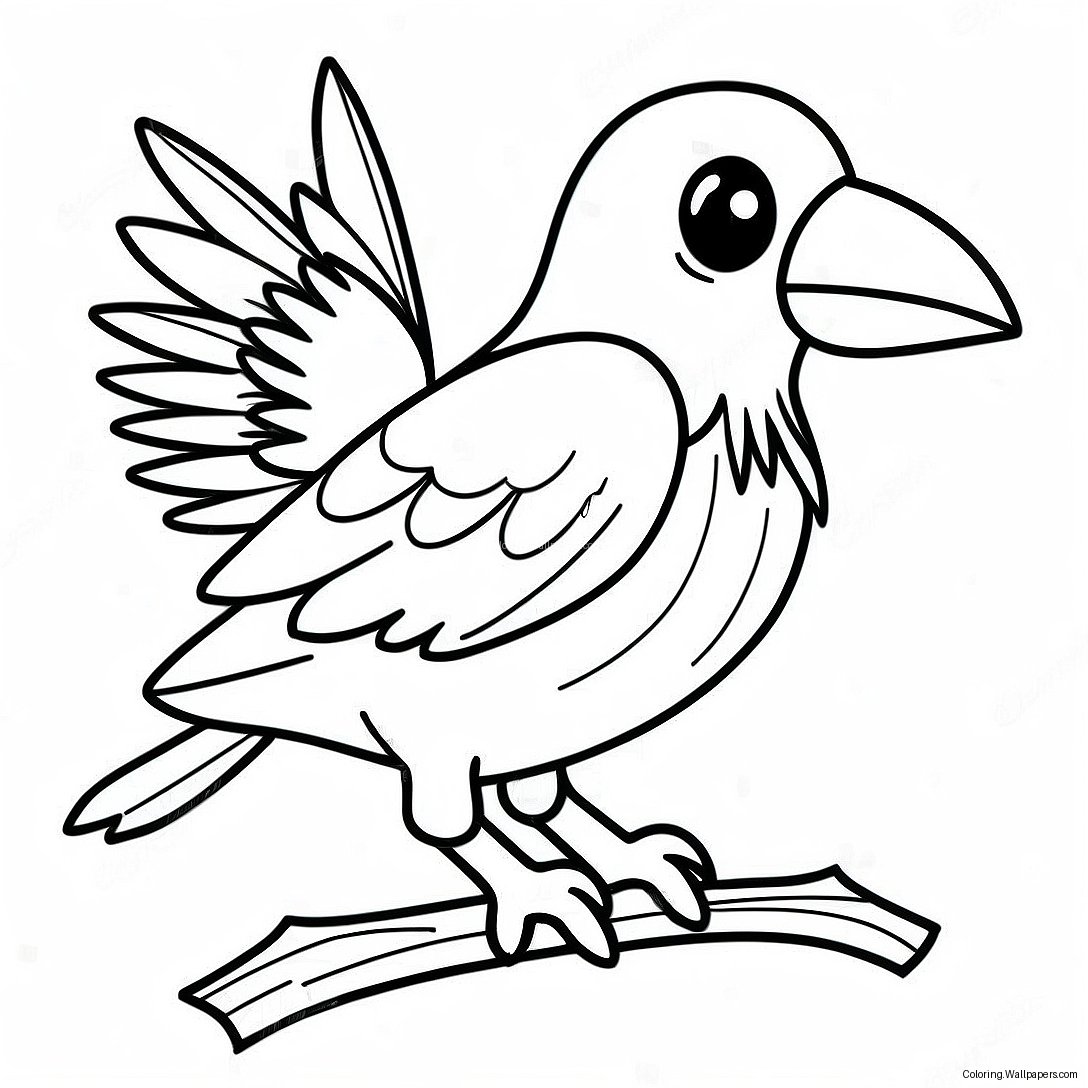 Epic Raven Fortnite Battle Coloring Page 47104