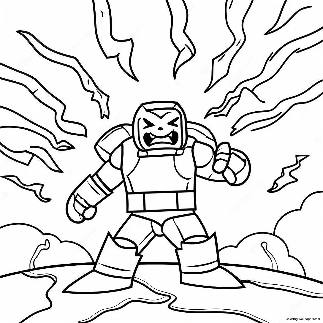 Epic Wither Storm Battle Coloring Page 34634