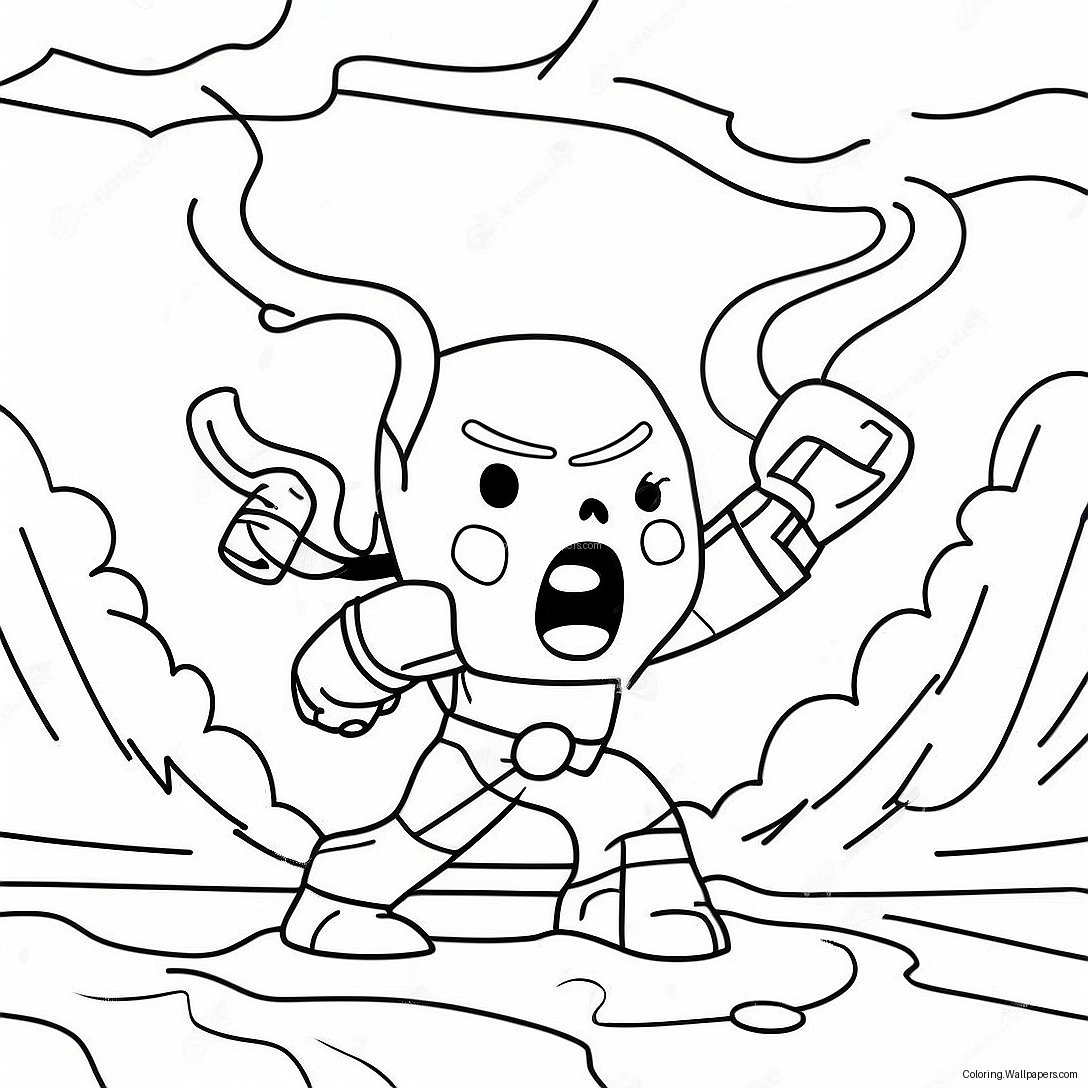 Epic Wither Storm Battle Coloring Page 34636