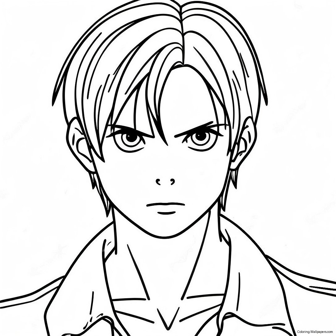 Eren Yeager Coloring Page 18781