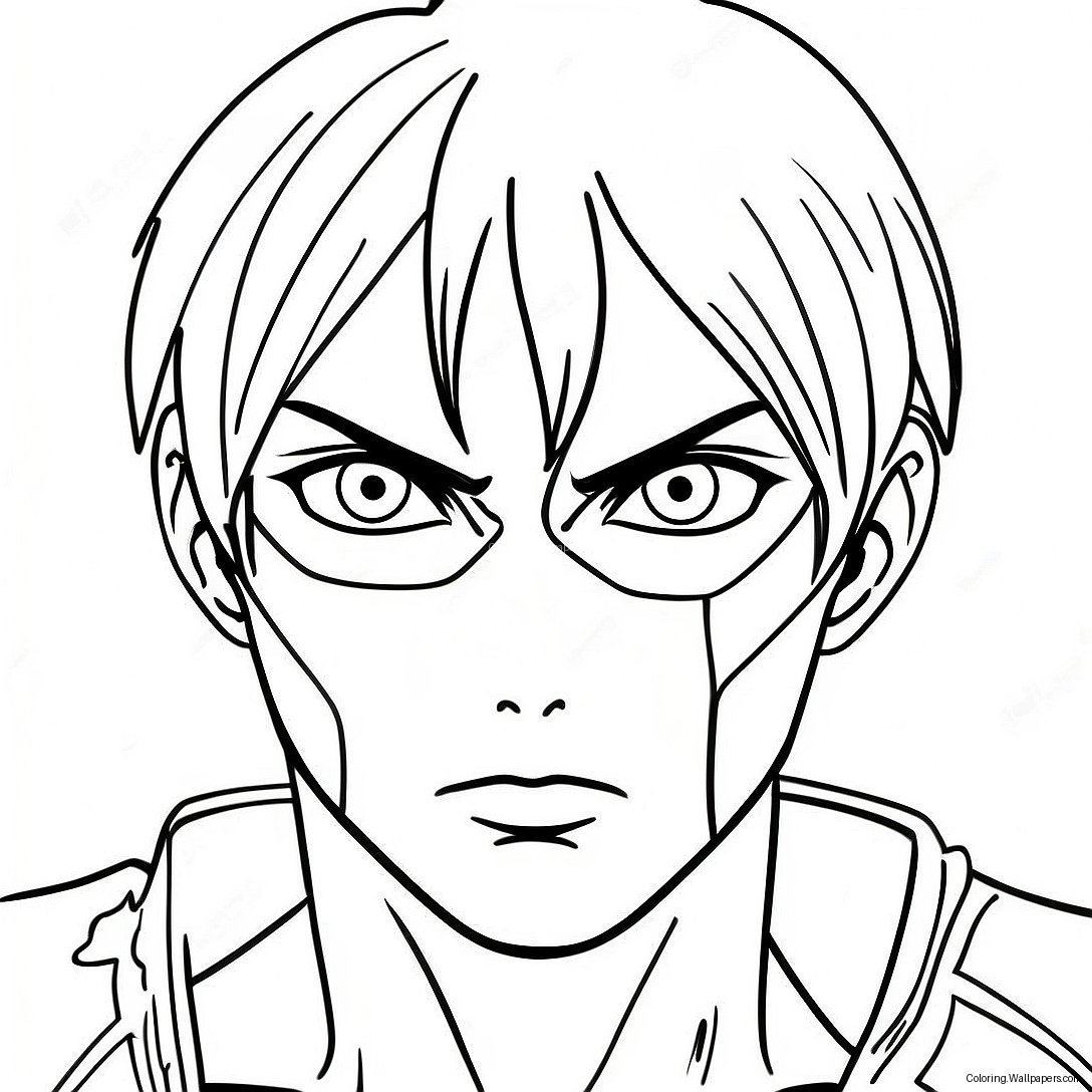 Eren Yeager In Titan Form Coloring Page 18808