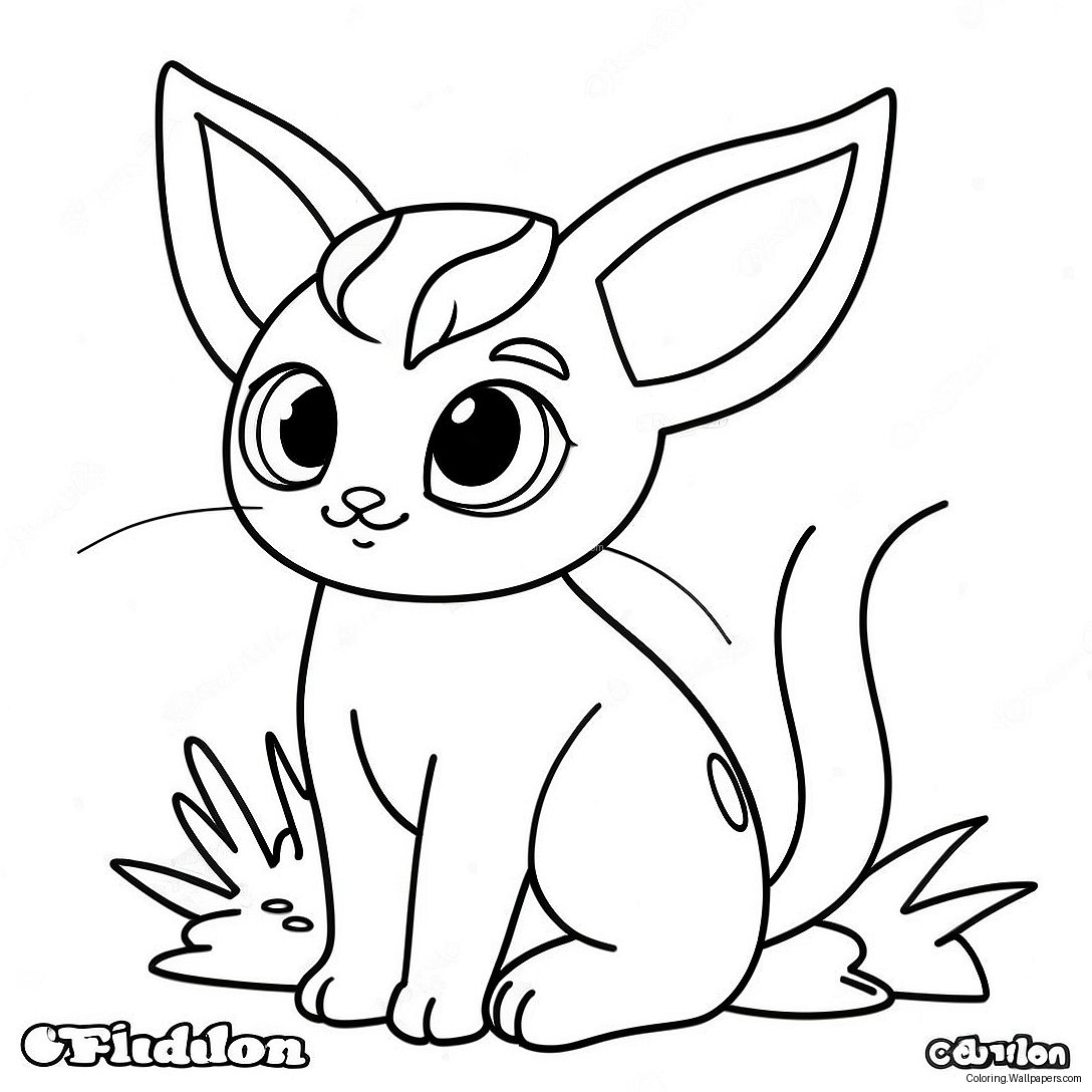 Espeon Coloring Page 26742