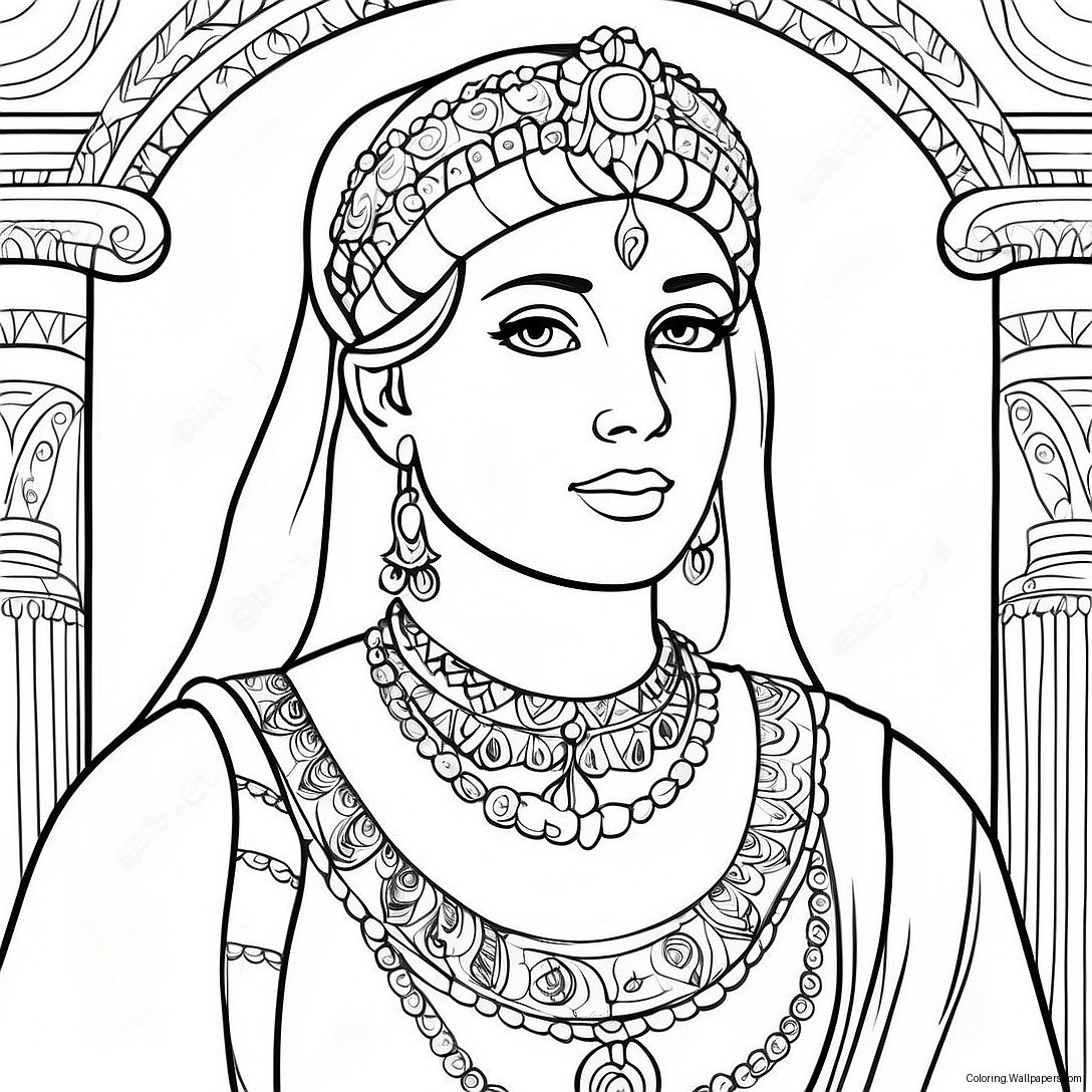 Esther Coloring Page 9522