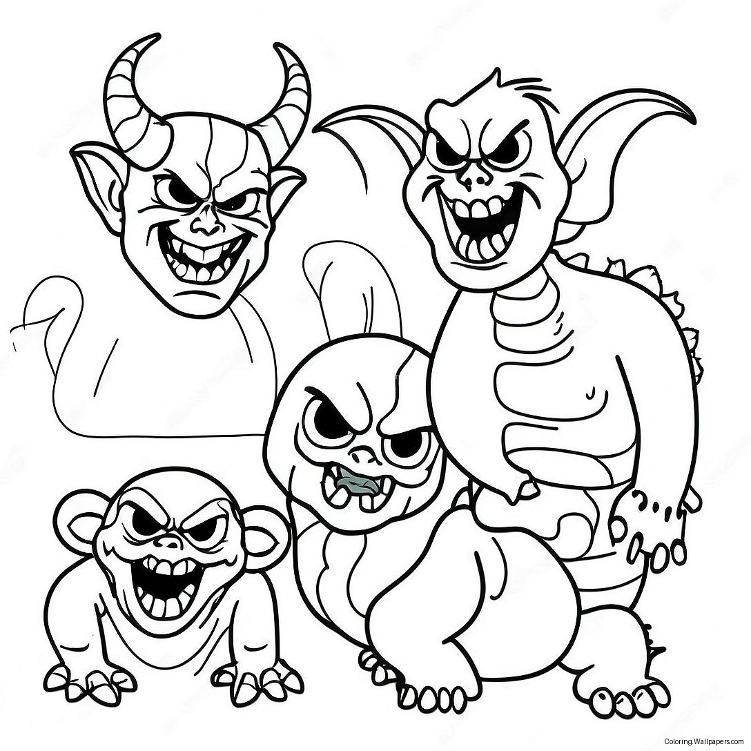 Evil Creatures Coloring Page 38588