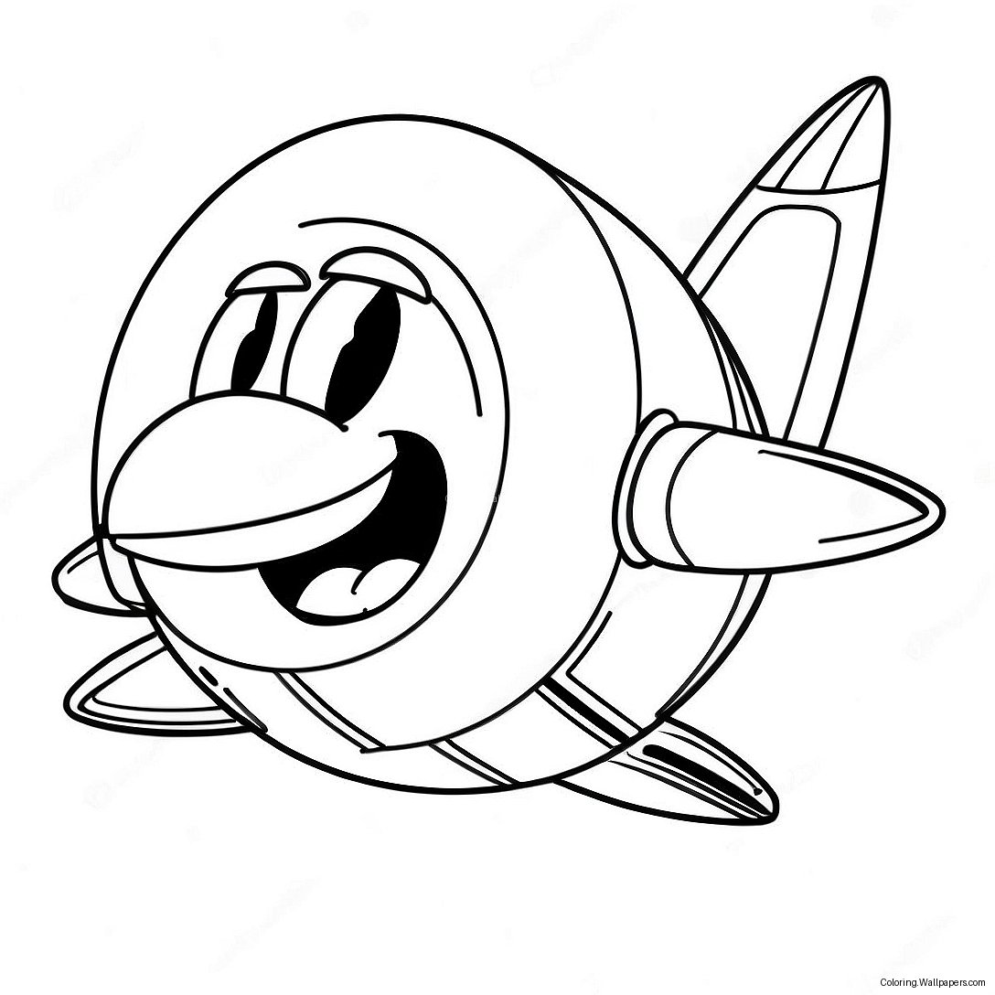 Ond Dr Robotnik I Sin Flygmaskin Målarbild 49825