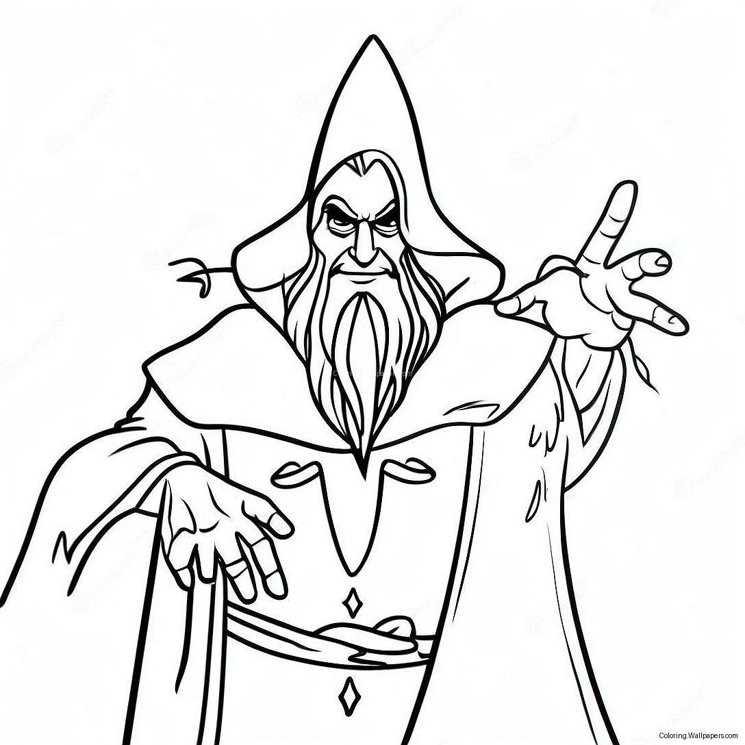 Evil Sorcerer Coloring Page 28697