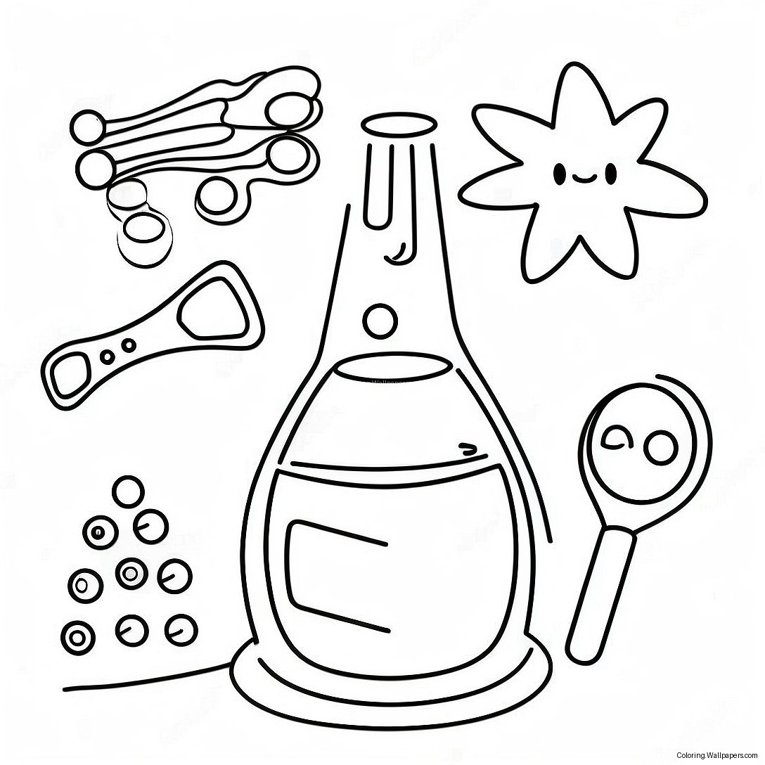 Exciting Experiment Process Coloring Page 41736