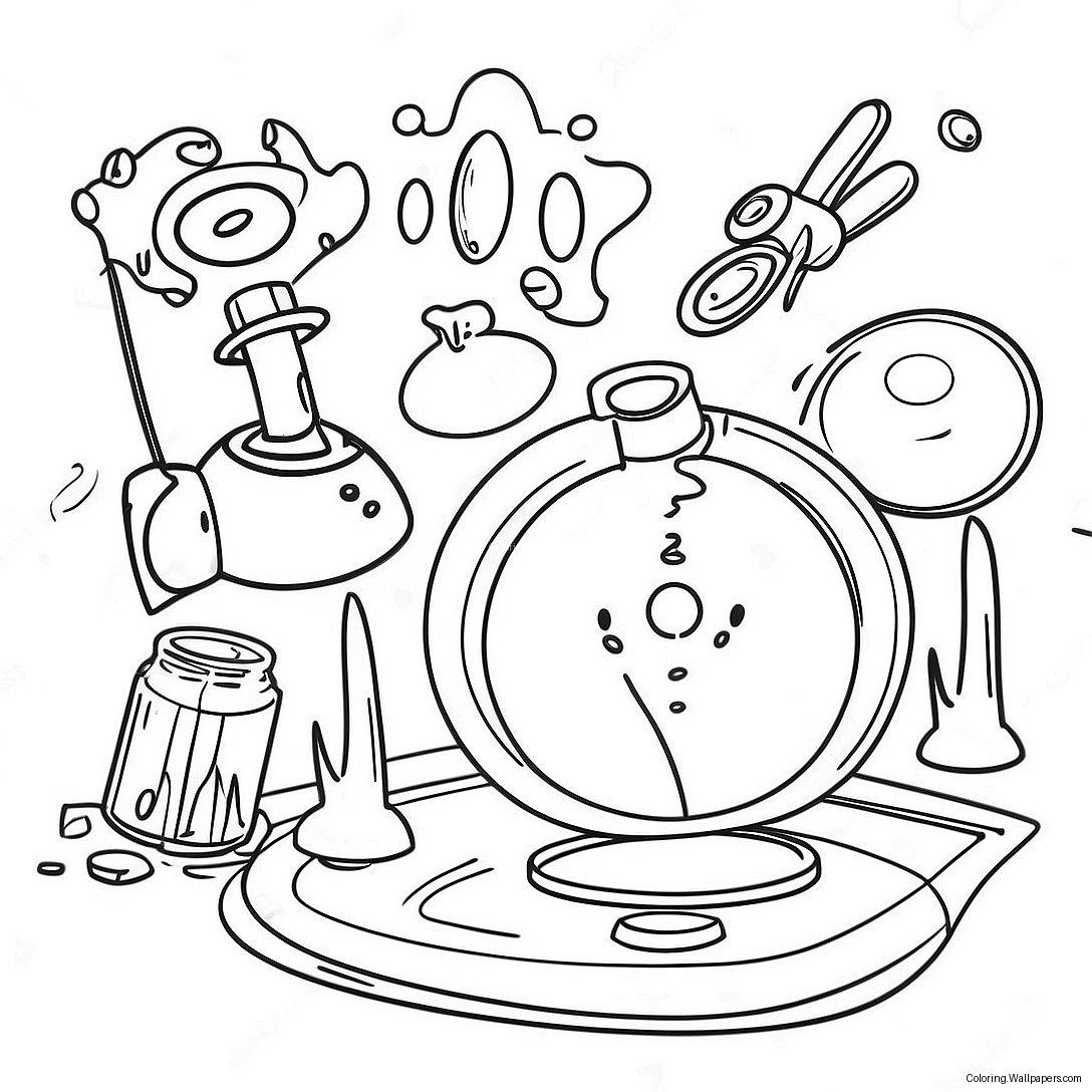 Exciting Physics Experiments Coloring Page 22094