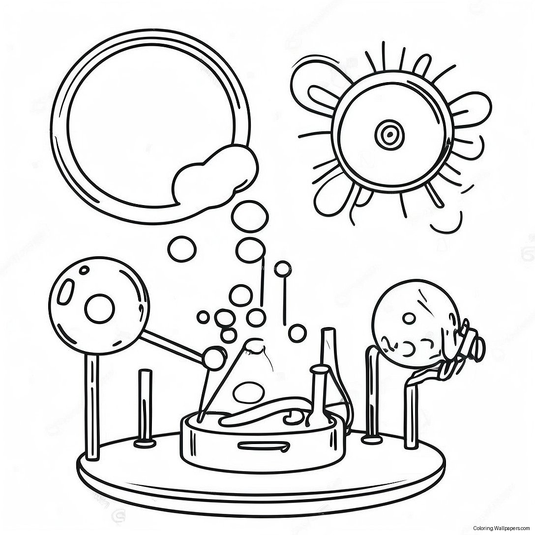 Exciting Physics Experiments Coloring Page 50487