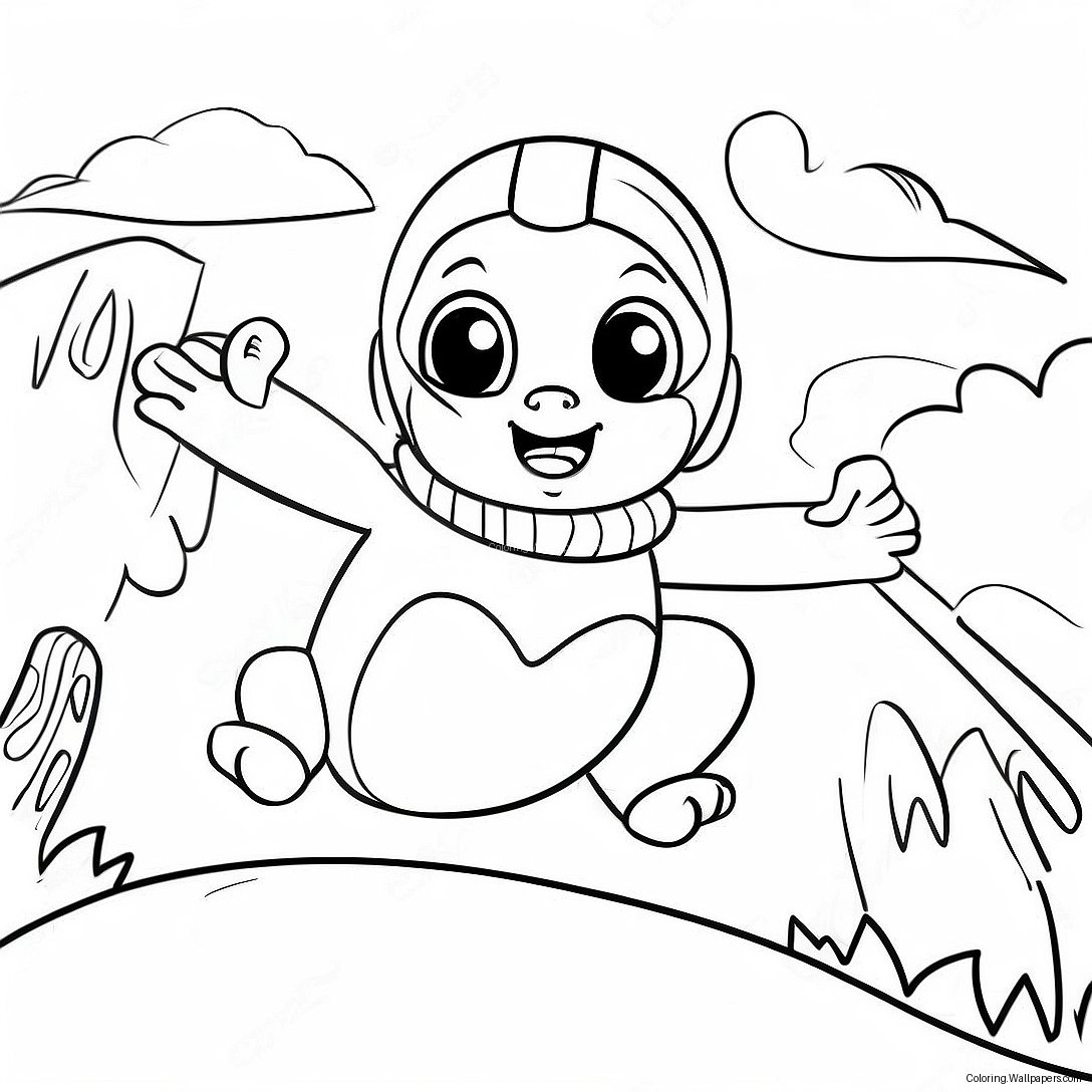 Exciting Turning Red Abby Adventure Coloring Page 50225