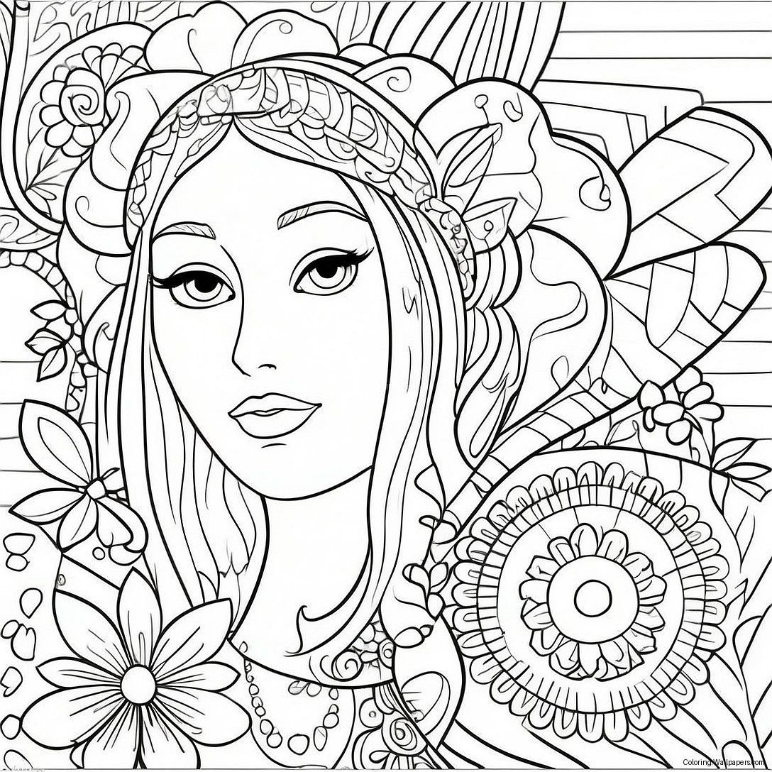 Explicit Coloring Page For Adults 45869