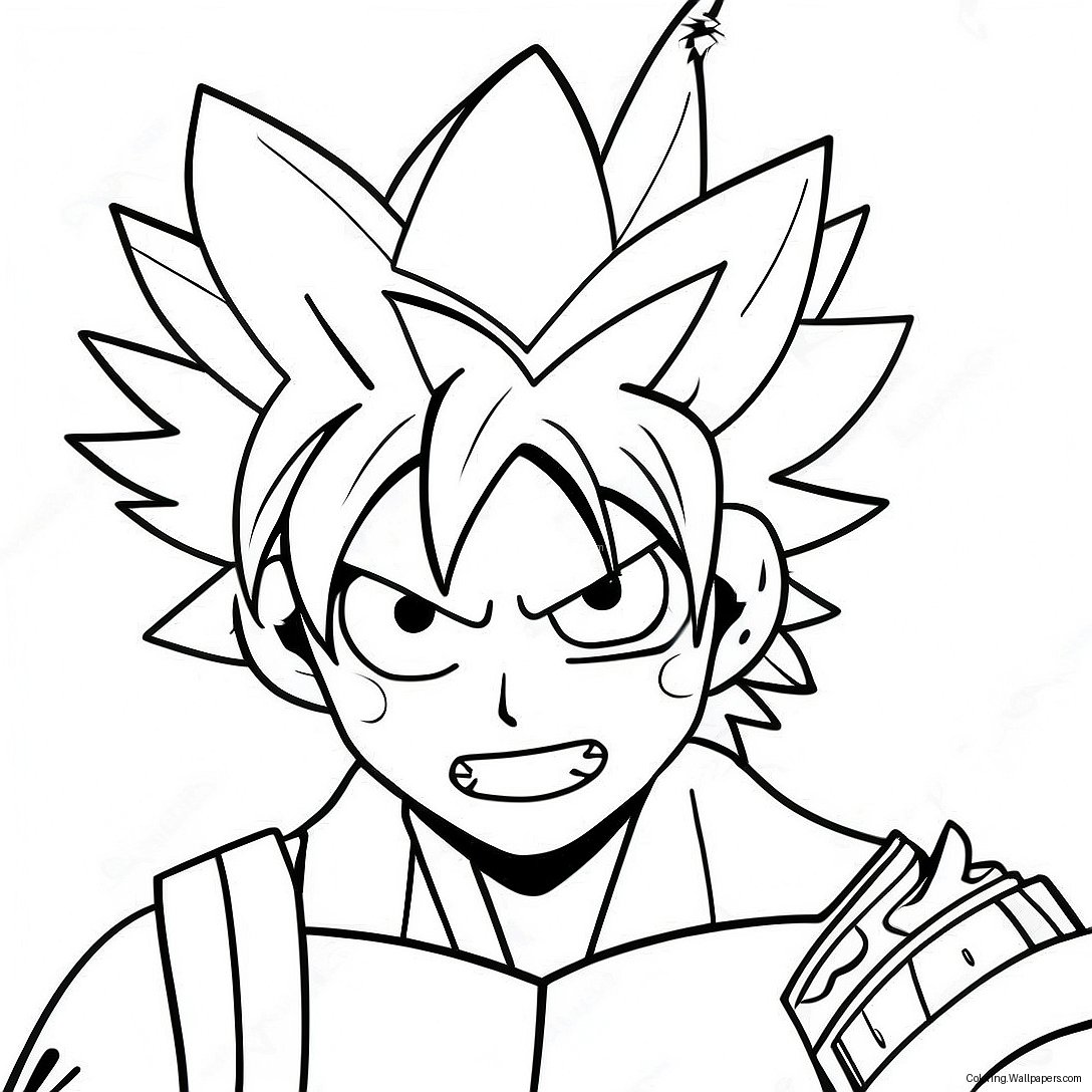 Explosive Bakugo Action Coloring Page 58753