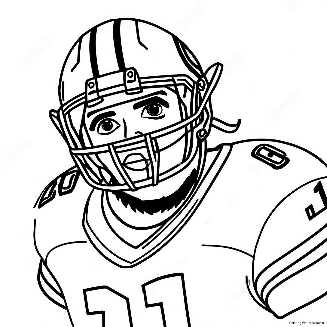 Ezekiel Elliott Coloring Page 58611