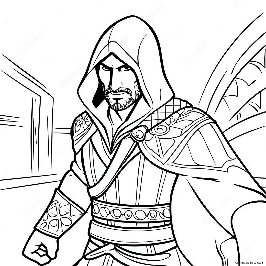 Ezio Auditore In Stealth Mode Coloring Page 28362