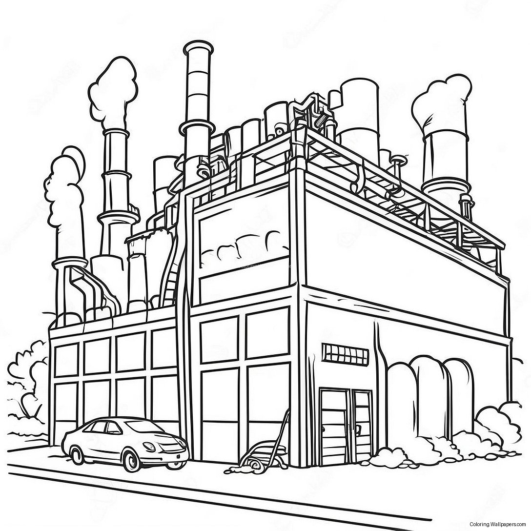 Page À Colorier D'une Usine 52578