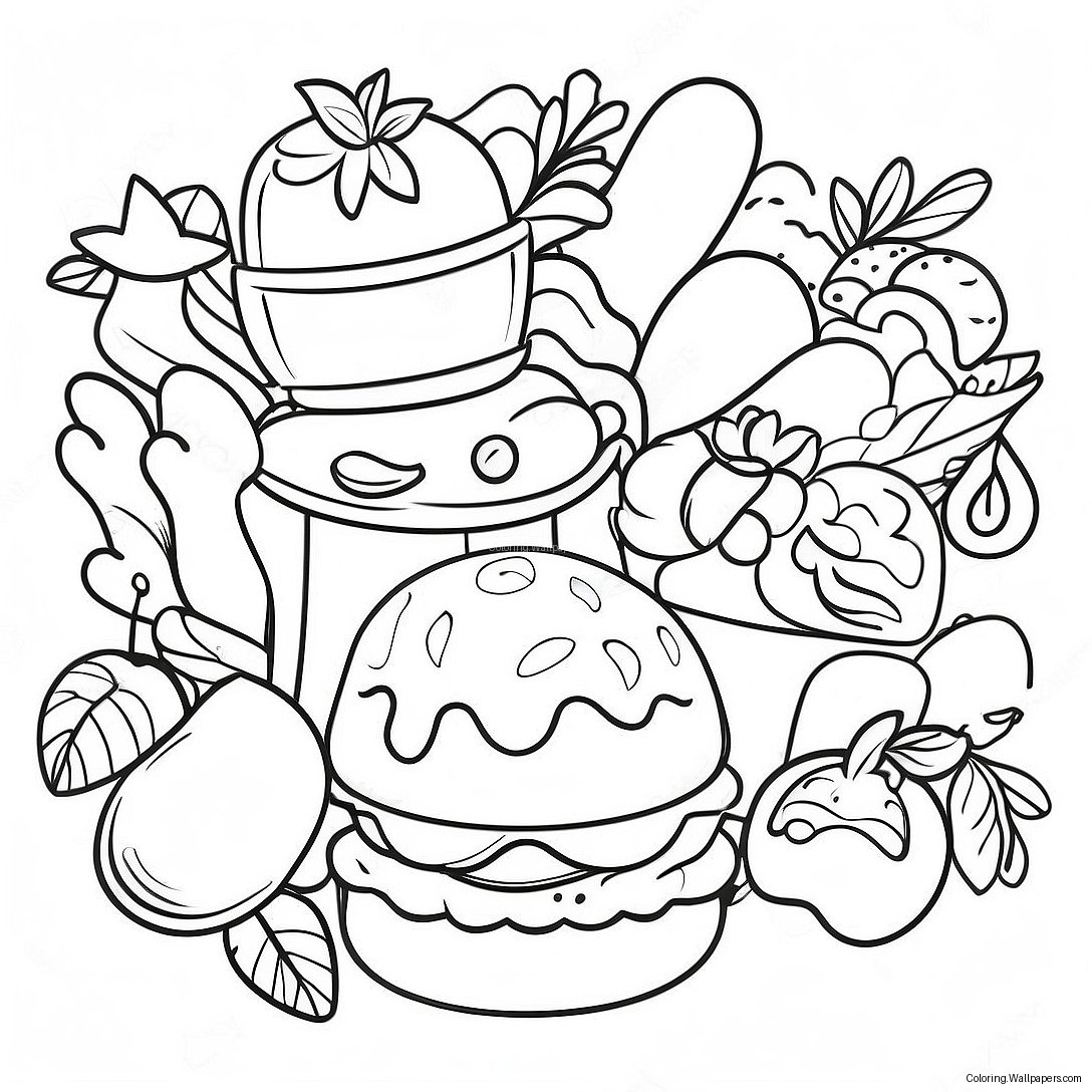 Fair Food Coloring Page 45669