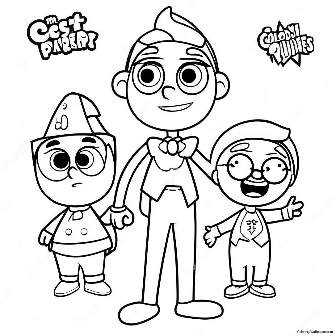 Fairly Oddparents Färgläggningssida 22211