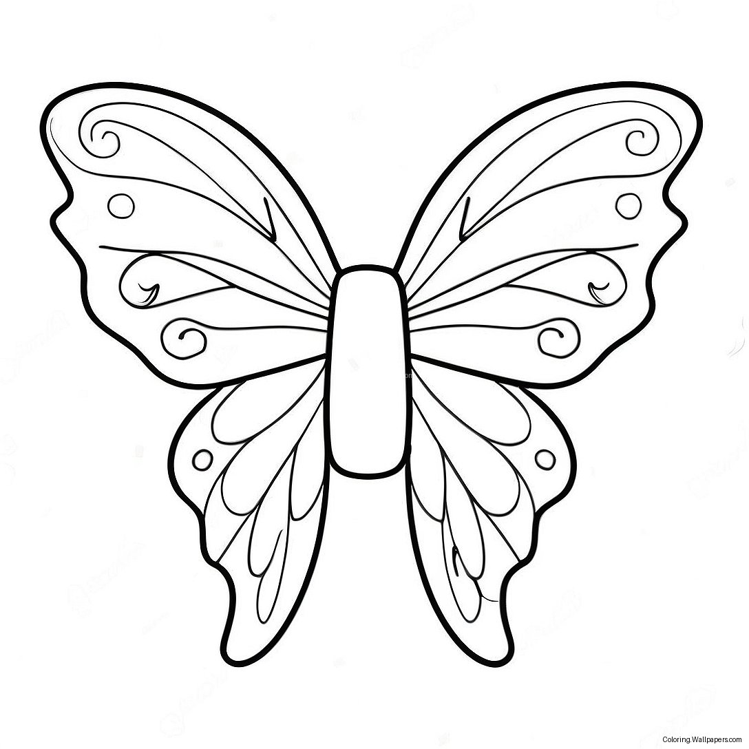 Fairy Wings Coloring Page 47243