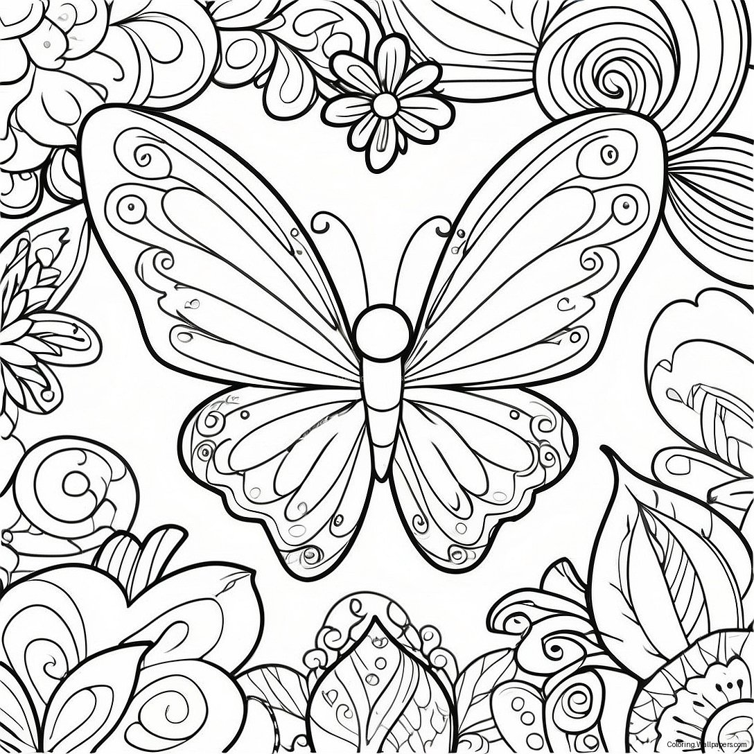 Fairy Wings Coloring Page 47244