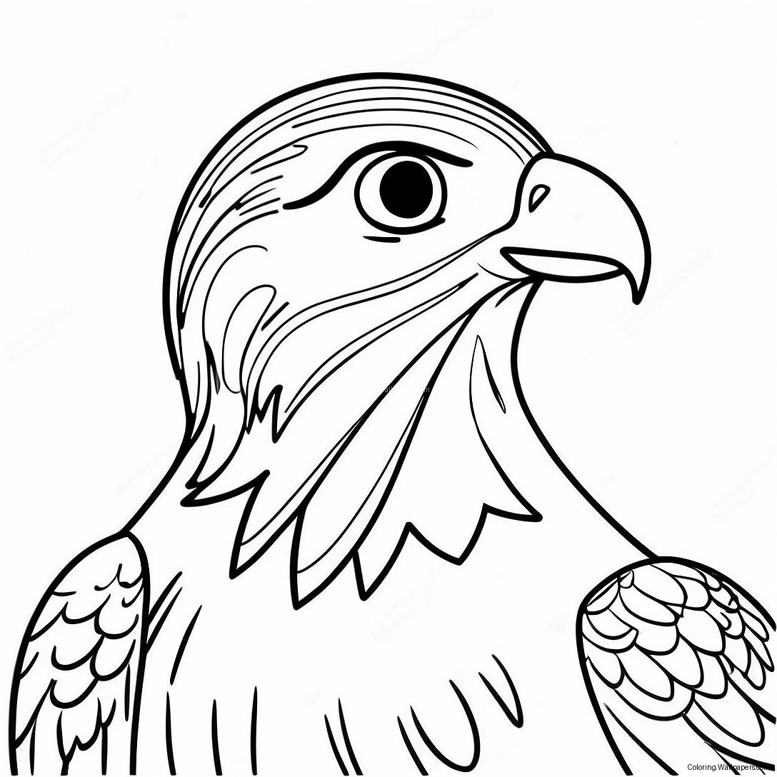 Falcon Coloring Page 52803