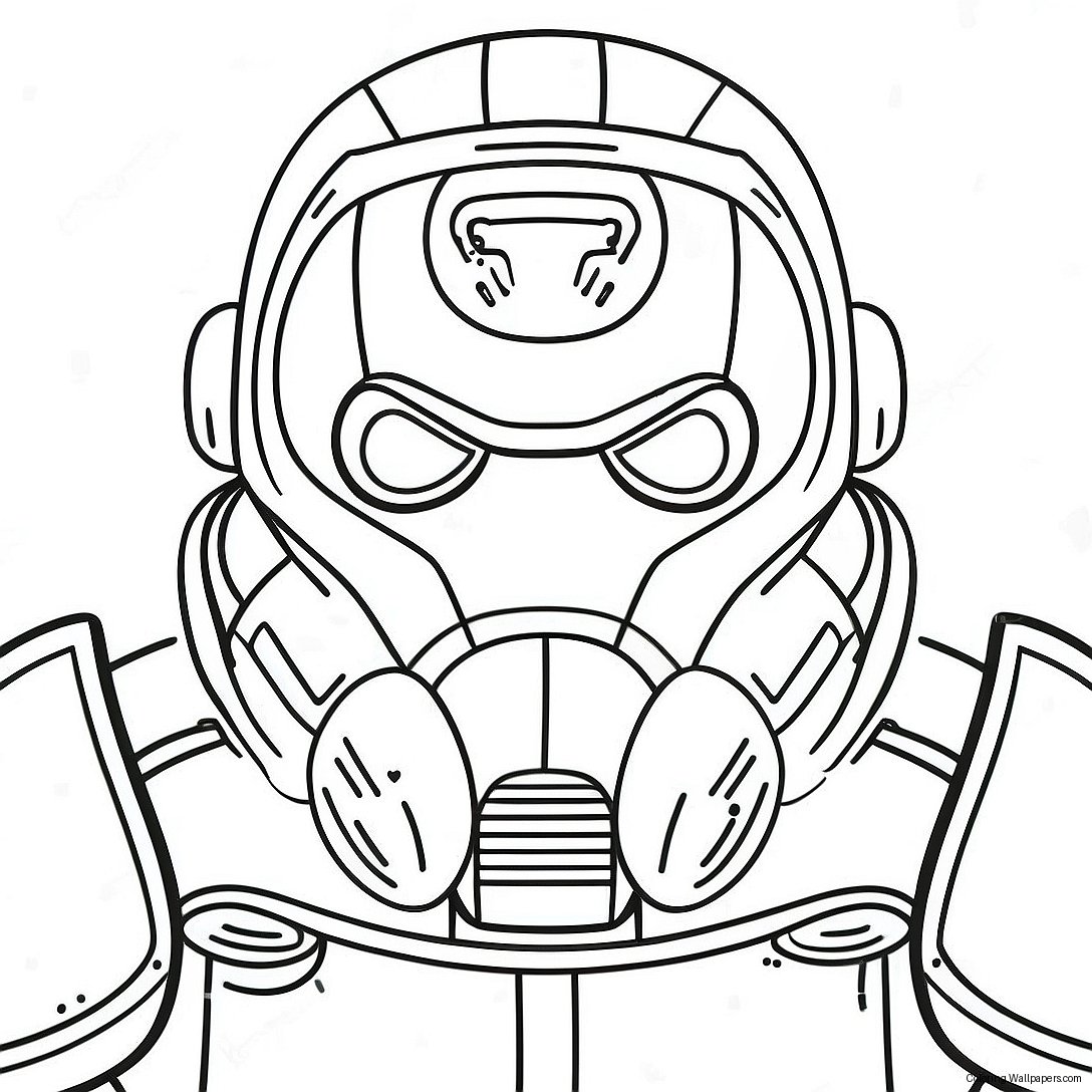 Fallout Power Armor Coloring Page 8274