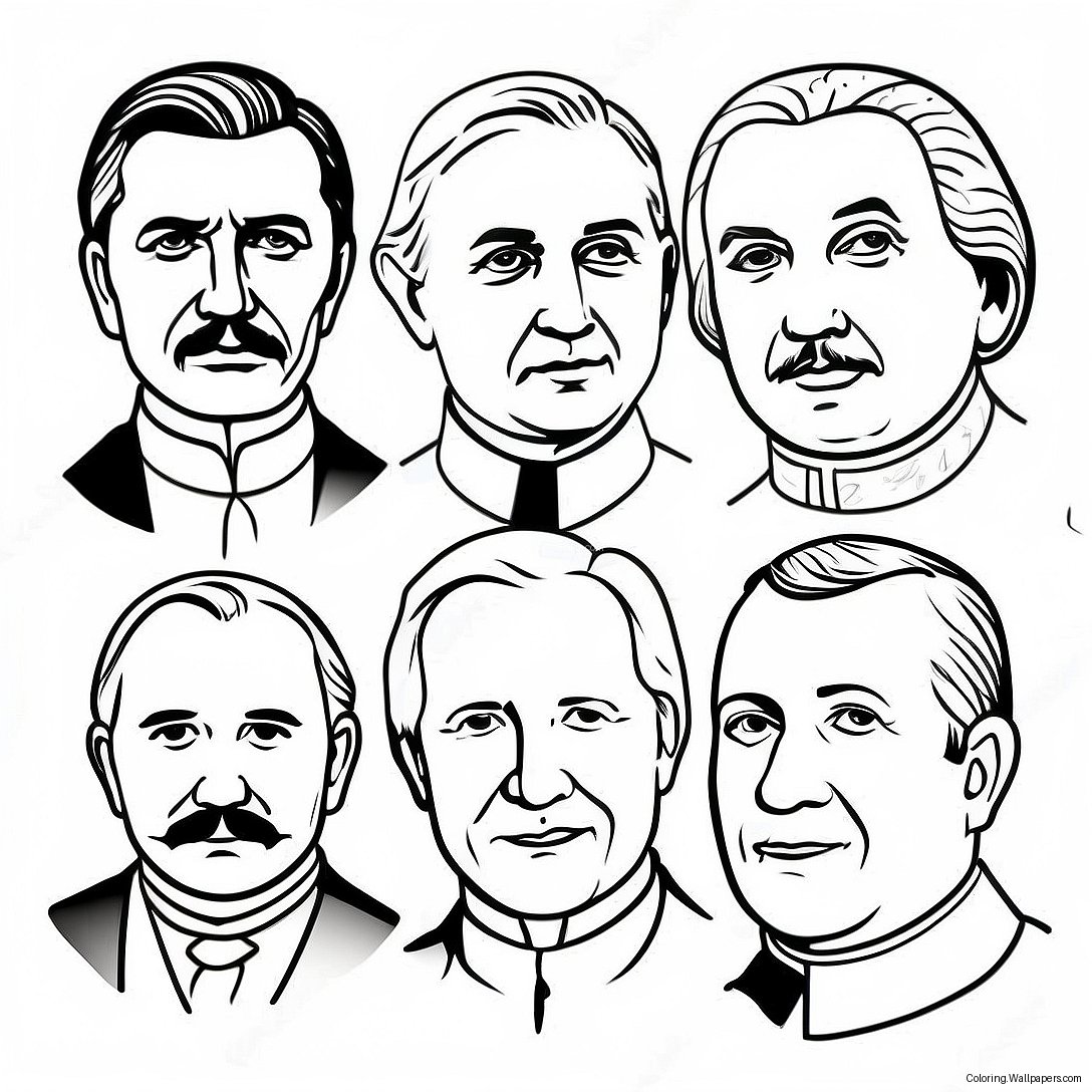 Famous Historical Leaders Coloring Page 32337