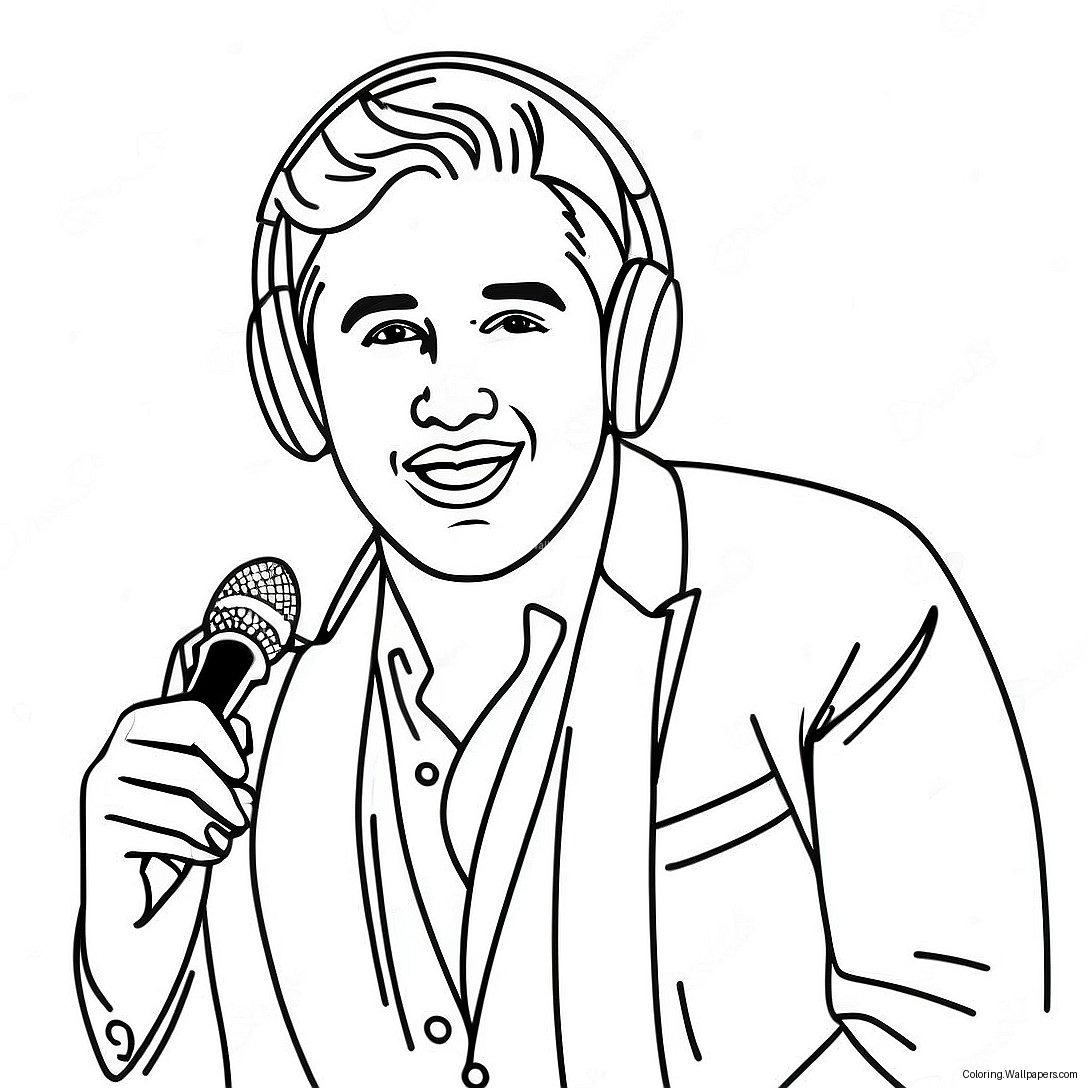 Famous Singer Coloring Page 2355