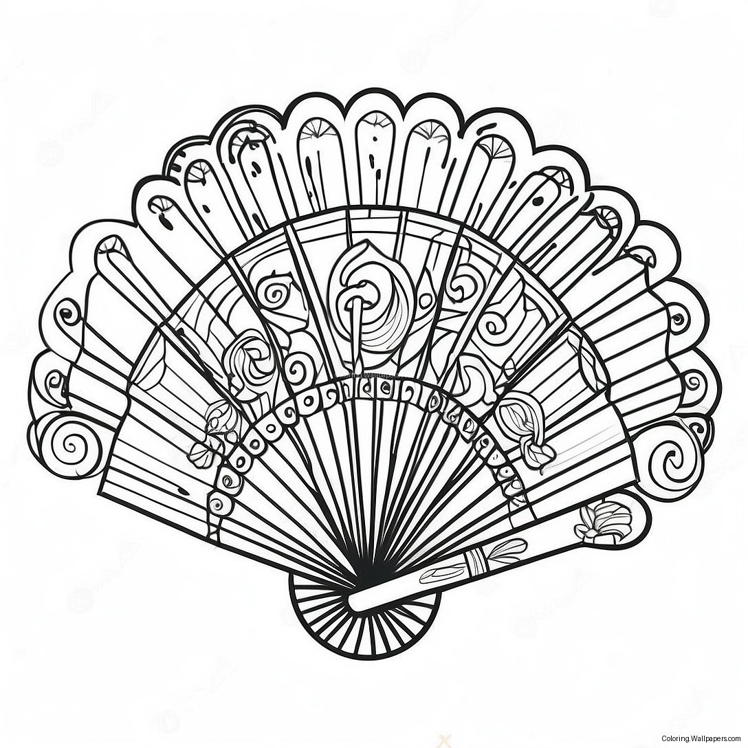 Fan Coloring Page 21882