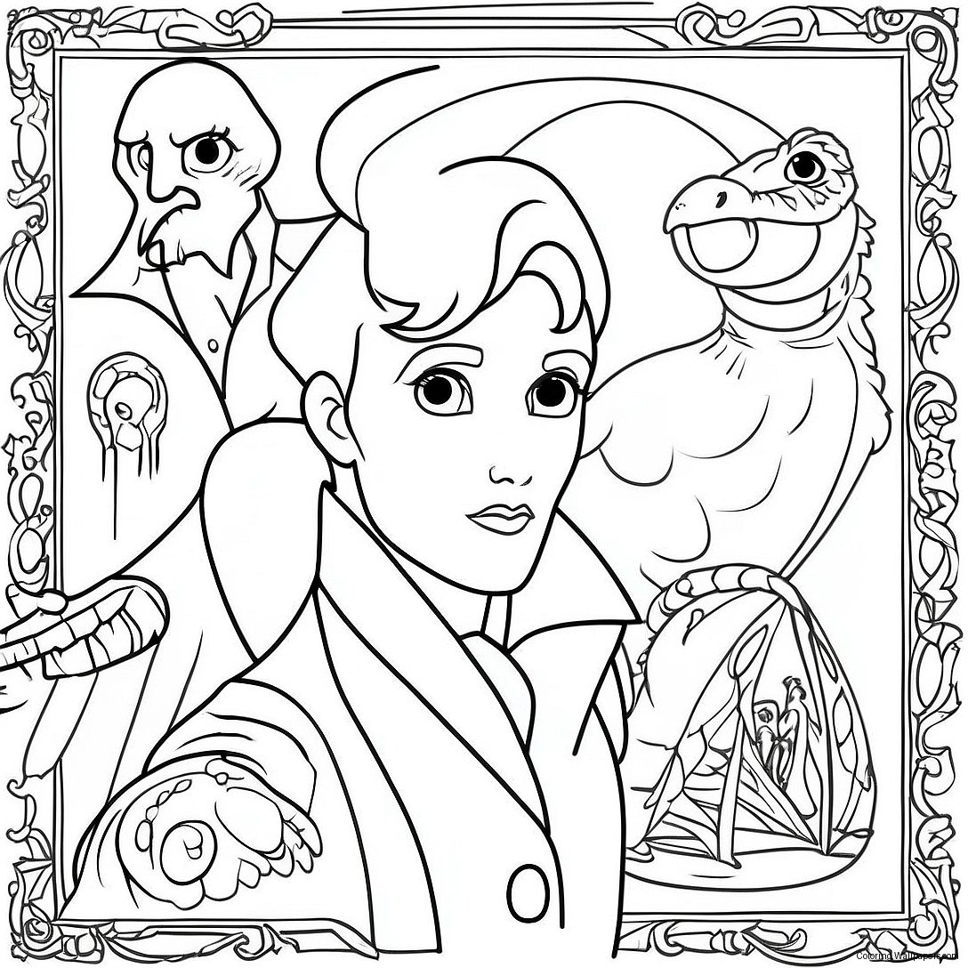 Fantastic Beasts Coloring Page 45559