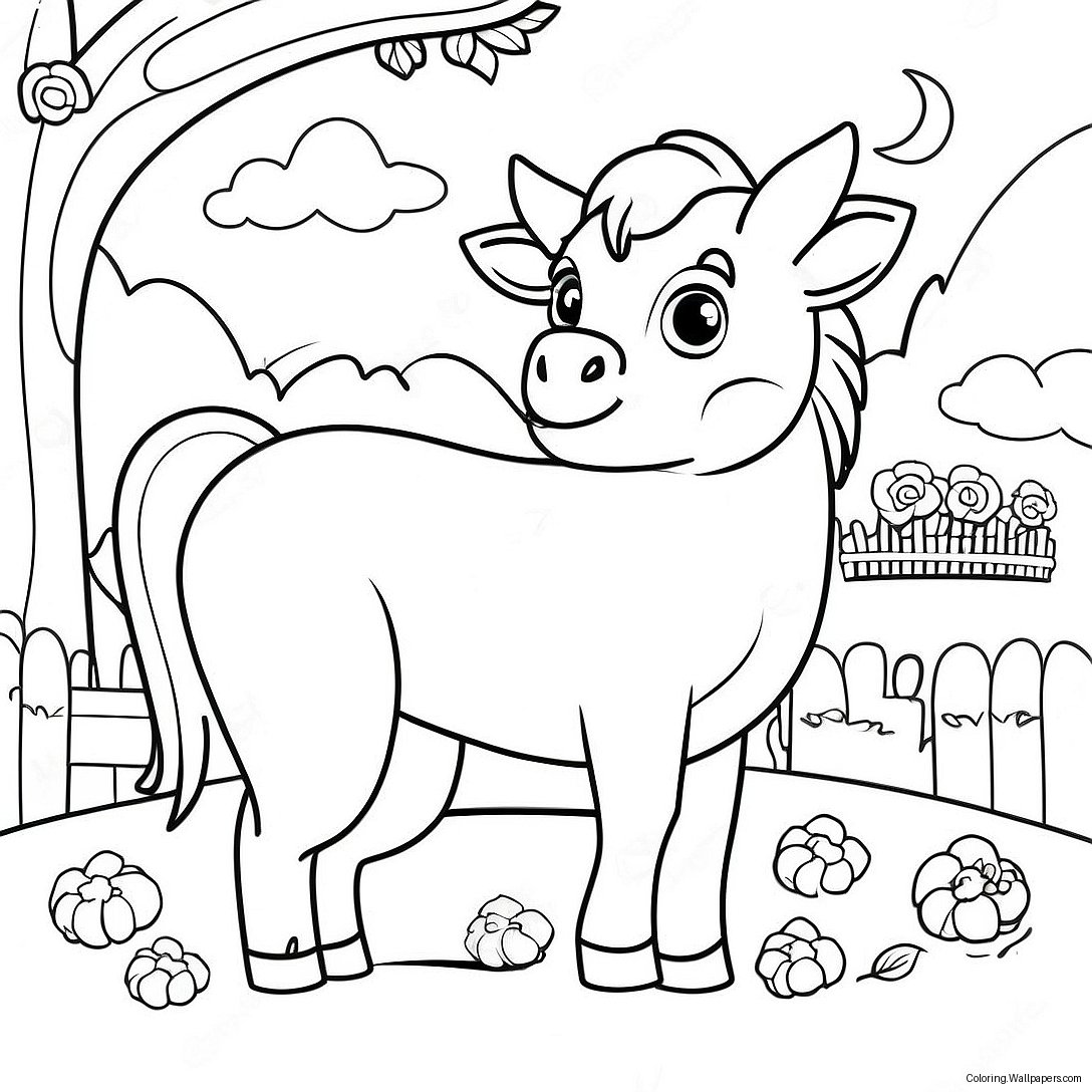 Página Para Colorear Animales De Granja 34890