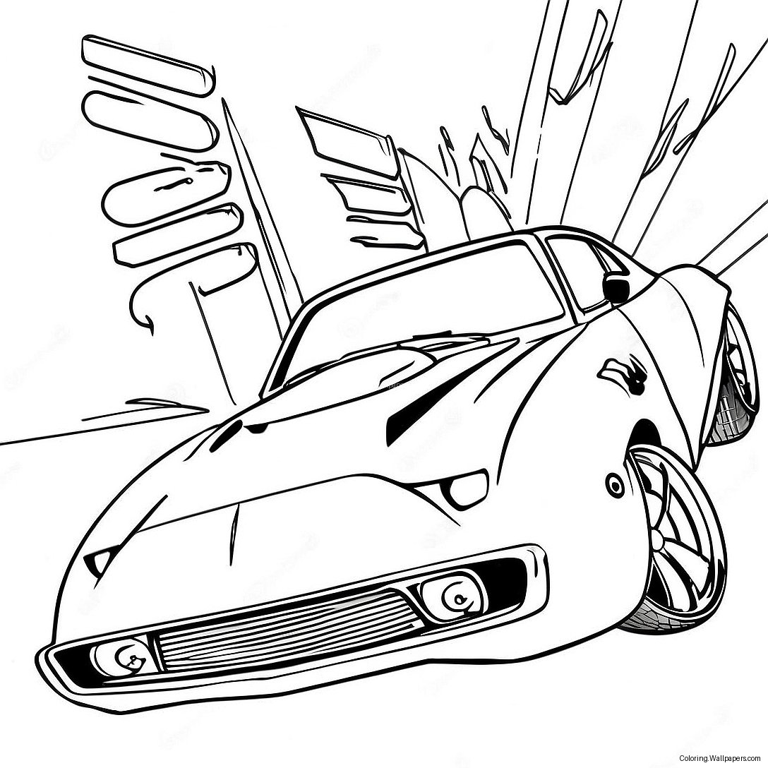 Fast And Furious Coloring Page 4887