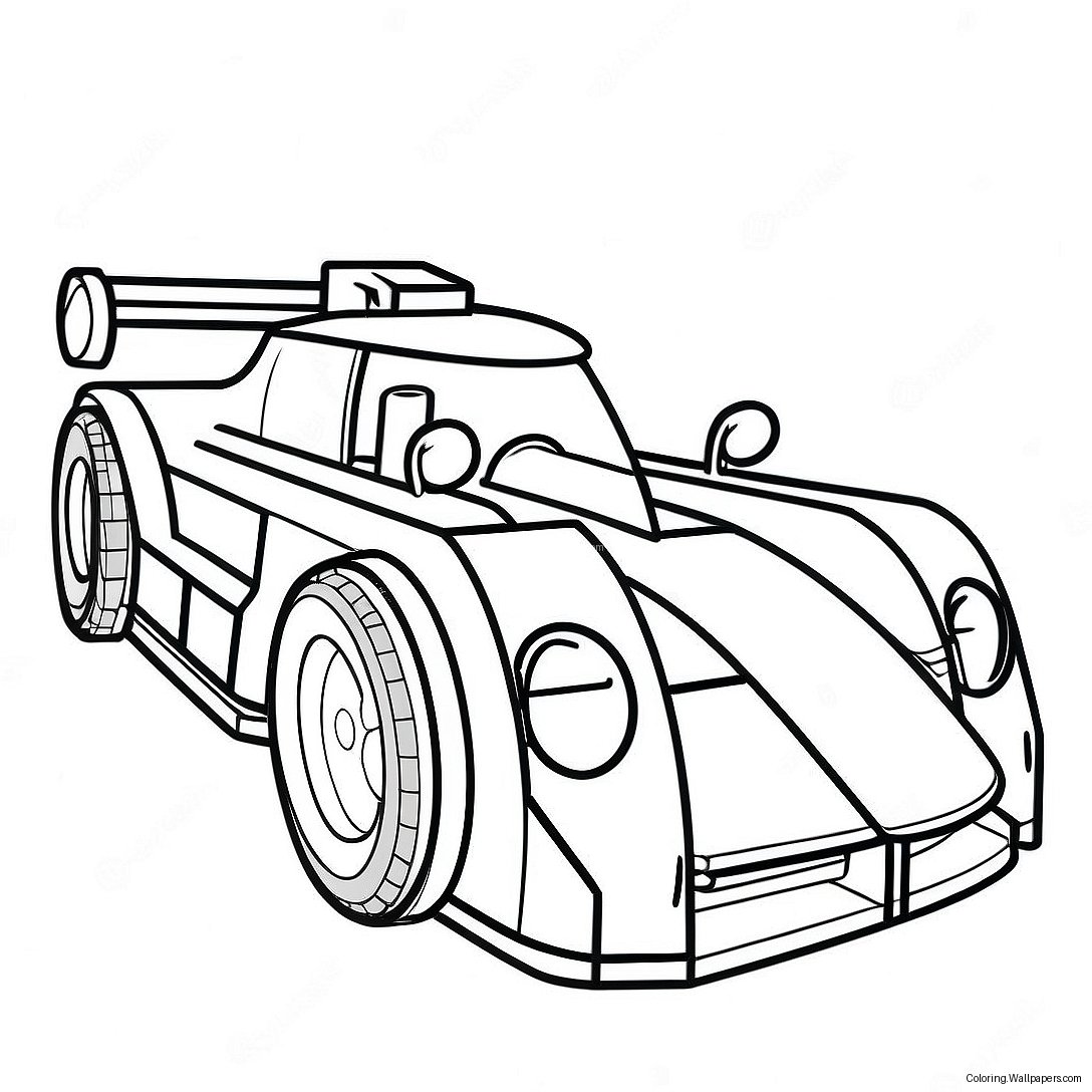 Fast Lego Race Car Coloring Page 21005