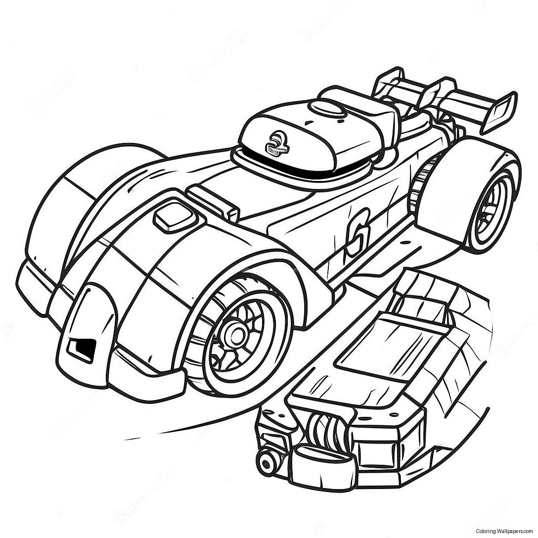 Hurtig Lego Racerbil Malebog 21008