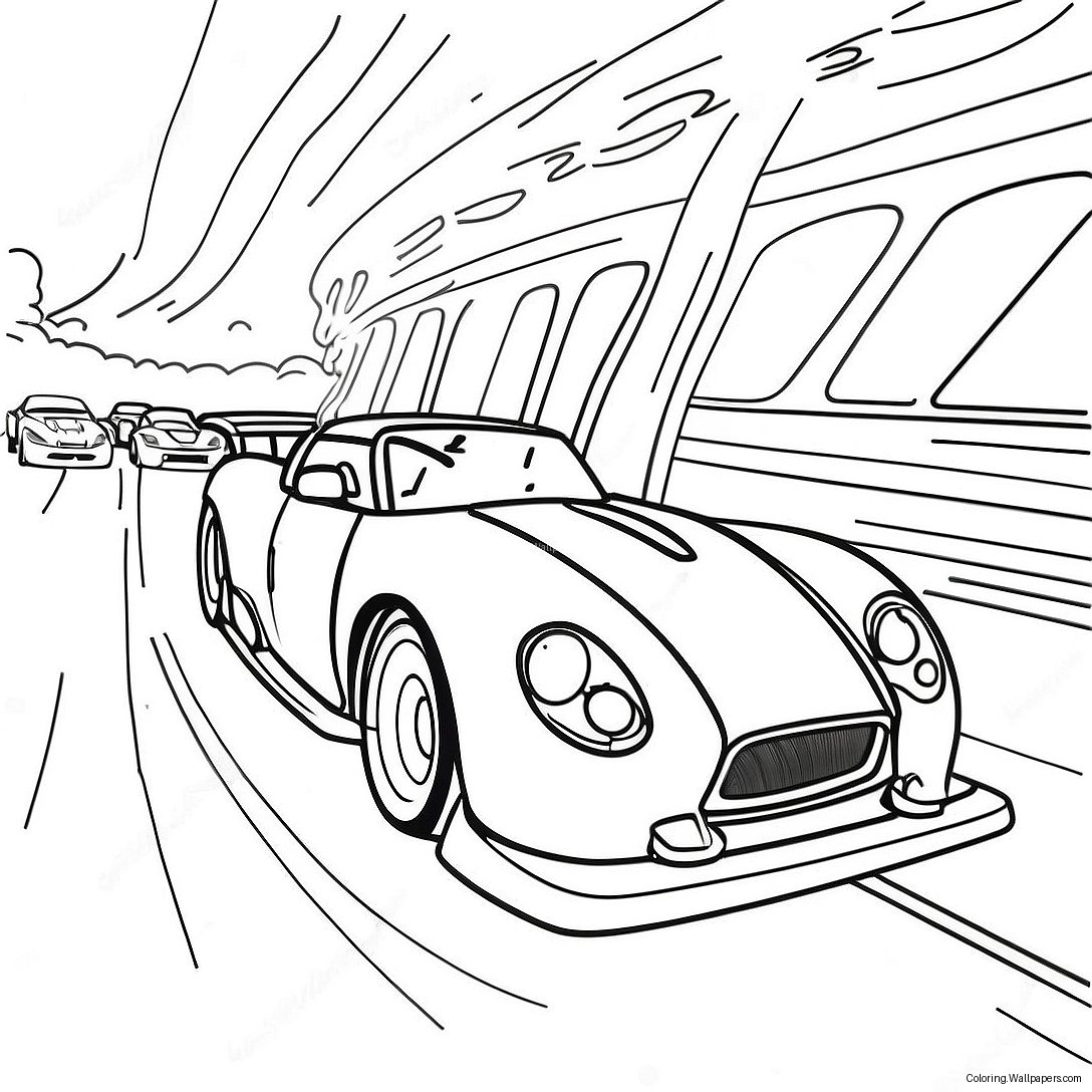 Fast-Paced Rush Coloring Page 58246