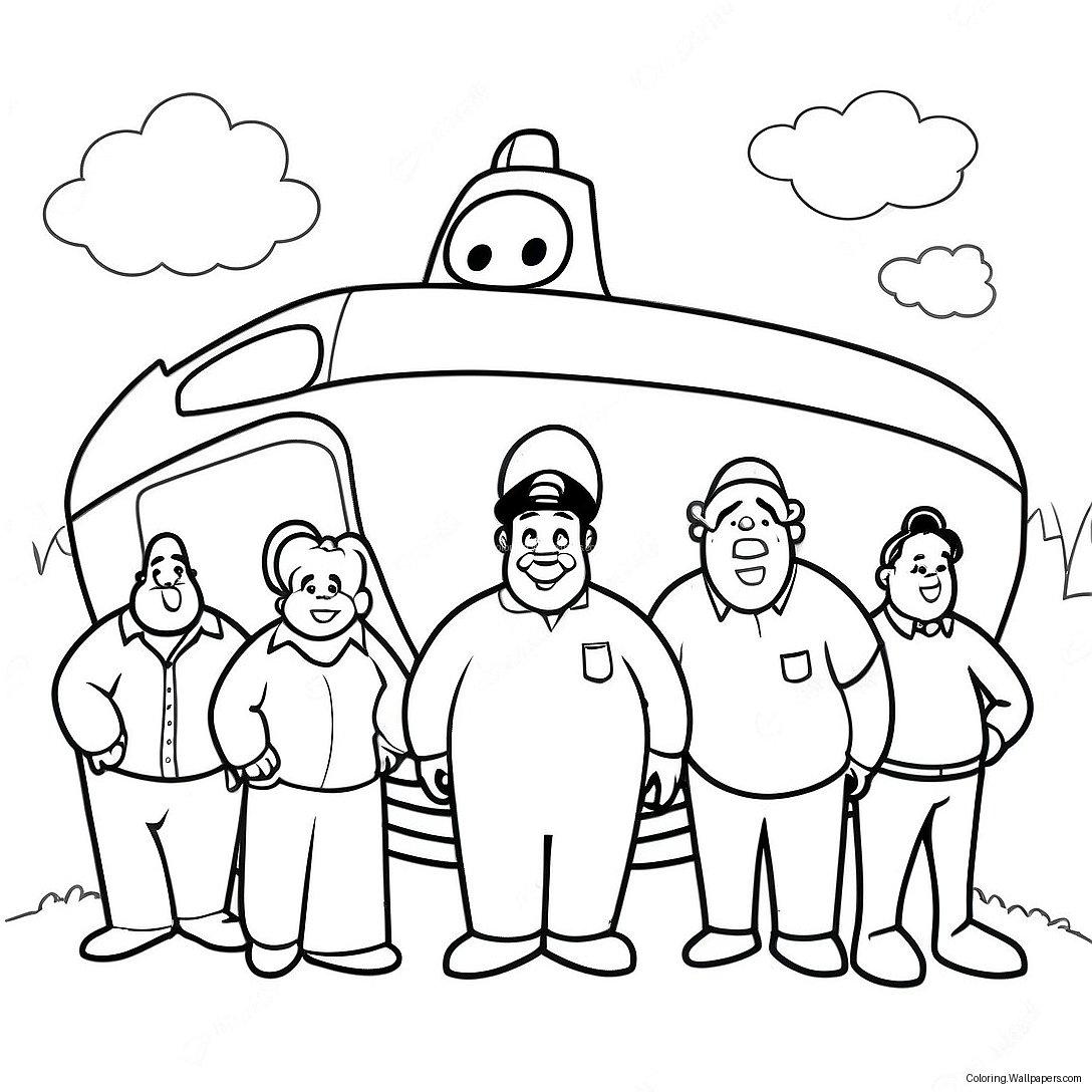 Fat Albert And Friends Coloring Page 46019