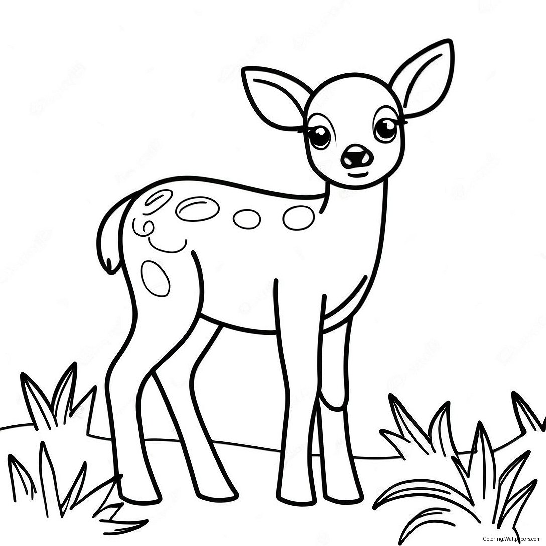 Fawn Coloring Page 34335