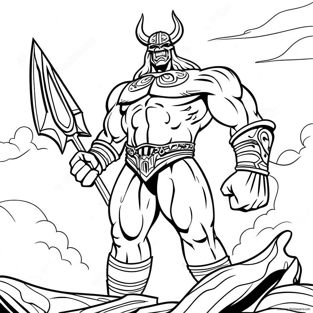 Fearsome Dark Titan Coloring Page 51817