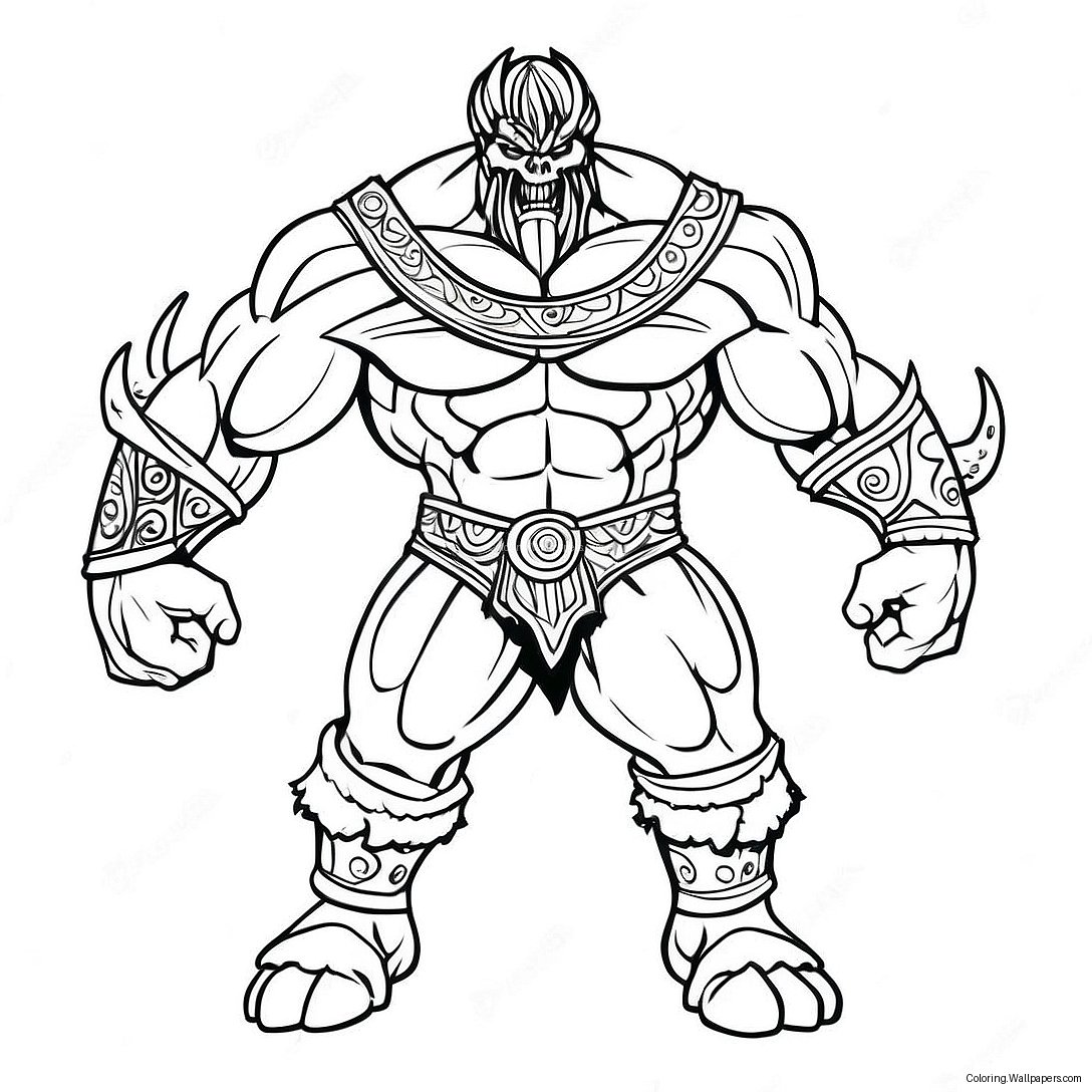 Fearsome Dark Titan Coloring Page 51818