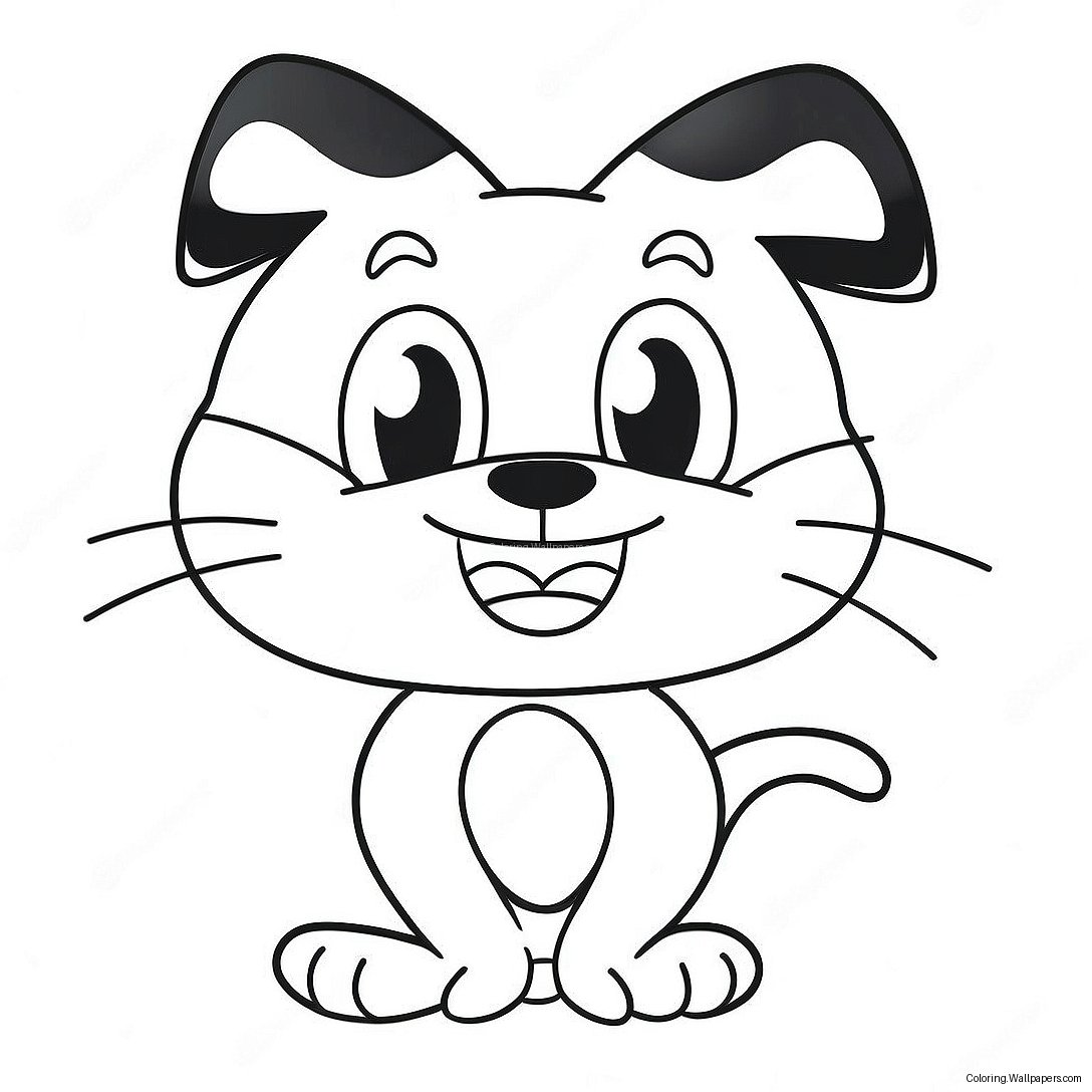 Felix The Cat With A Big Smile Coloring Page 28078