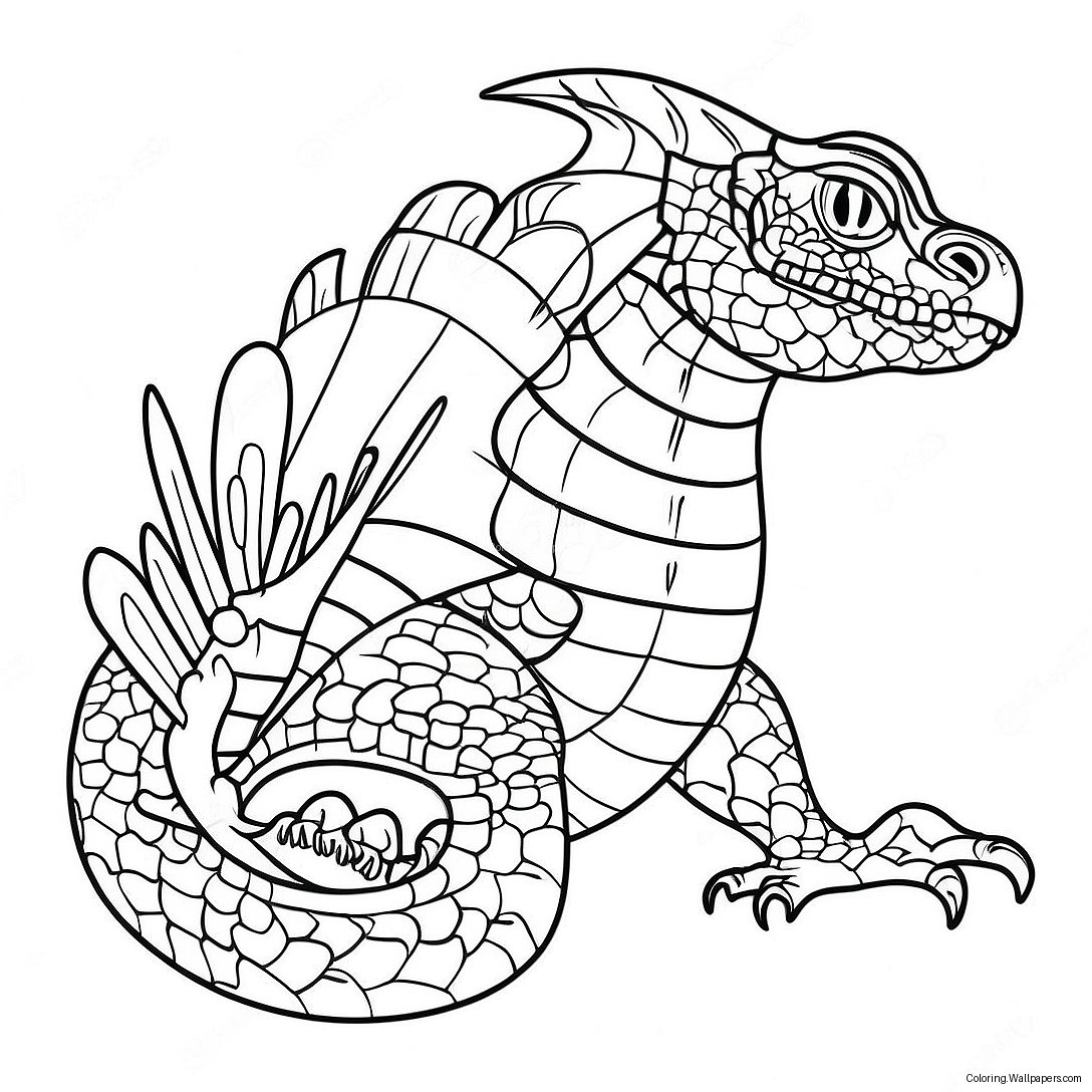 Fryktinngytende Basilisk I Kammeret Fargeleggingsark 41260