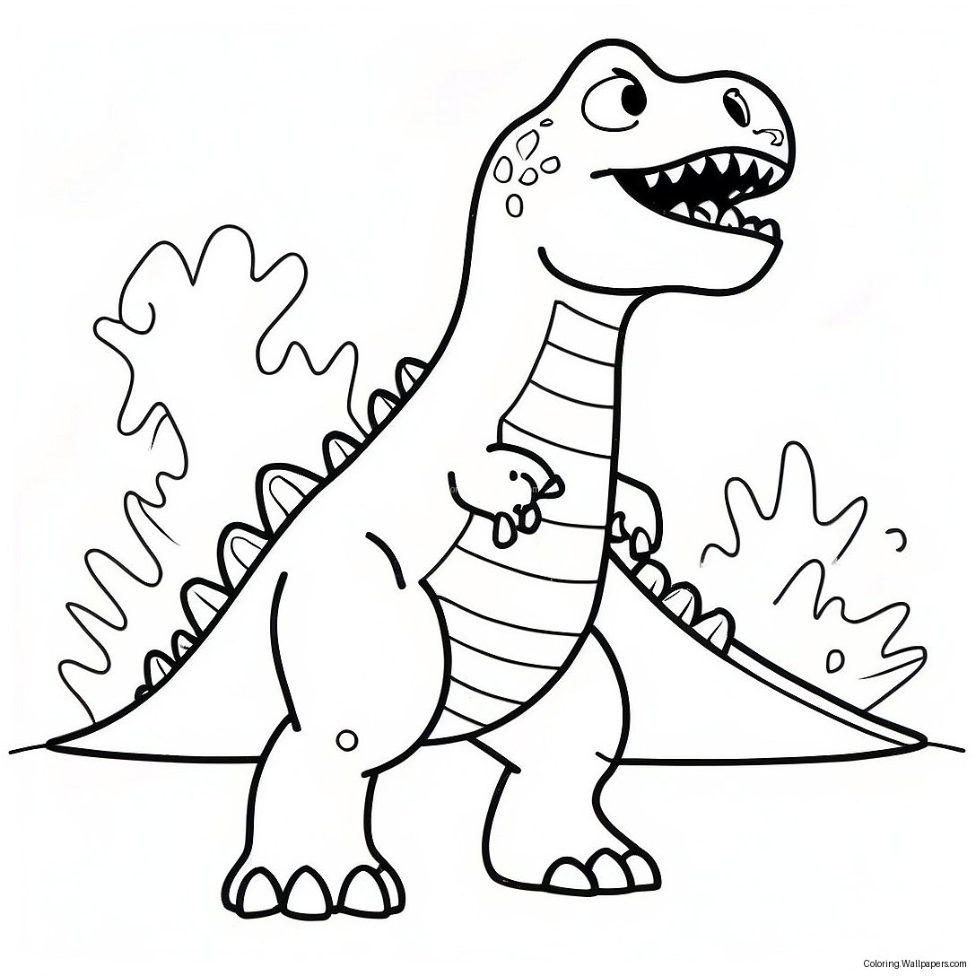 Ferocious Dino Smashers Coloring Page 53079