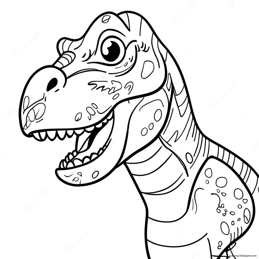 Ferocious T-Rex Coloring Page 33831