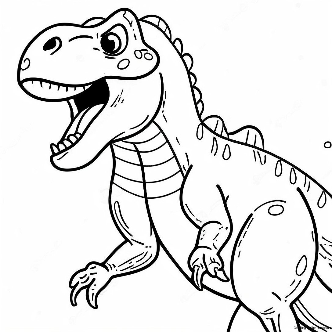 Pagina Da Colorare Del Ferocissimo T-Rex 45272